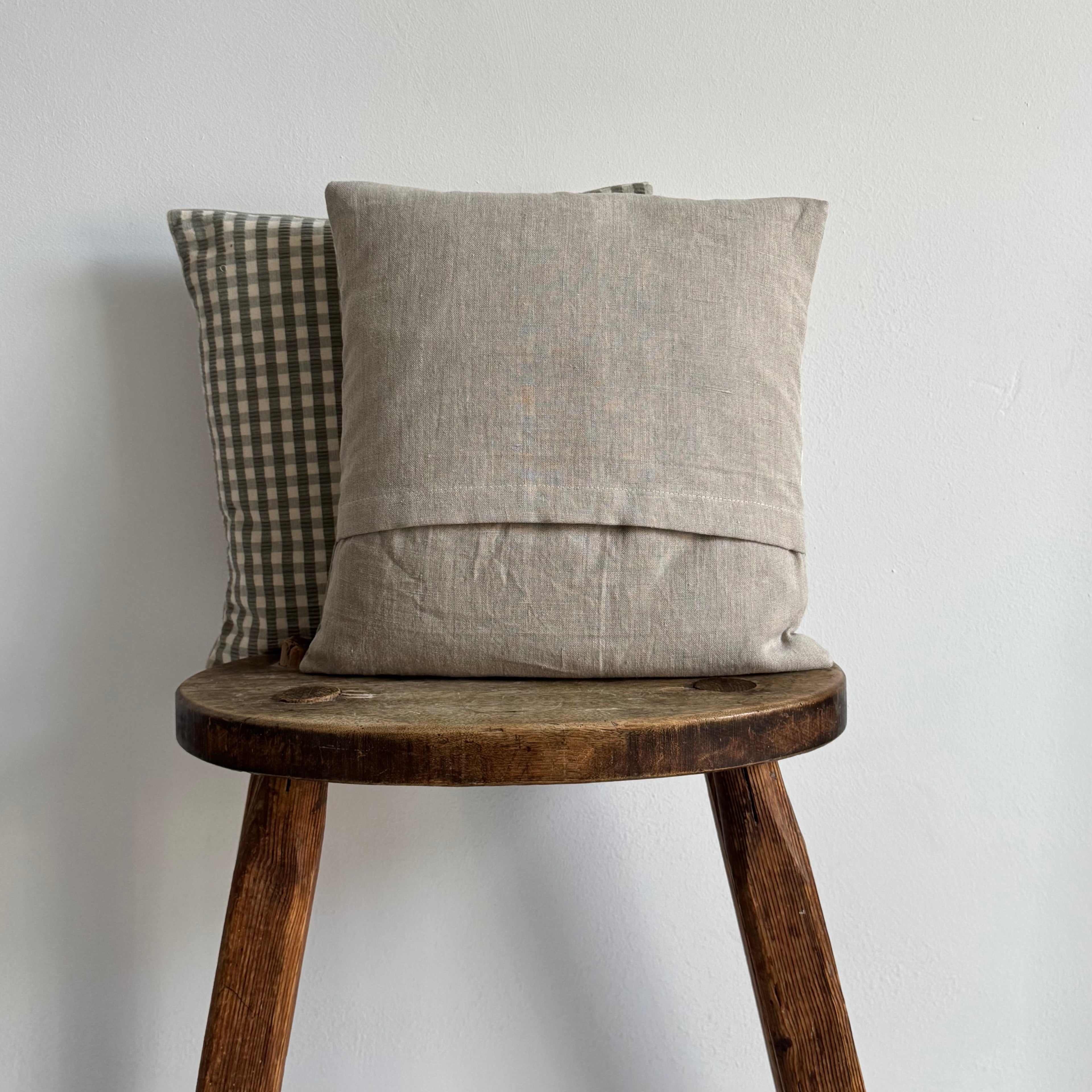Sage Seersucker Cushion ~ square
