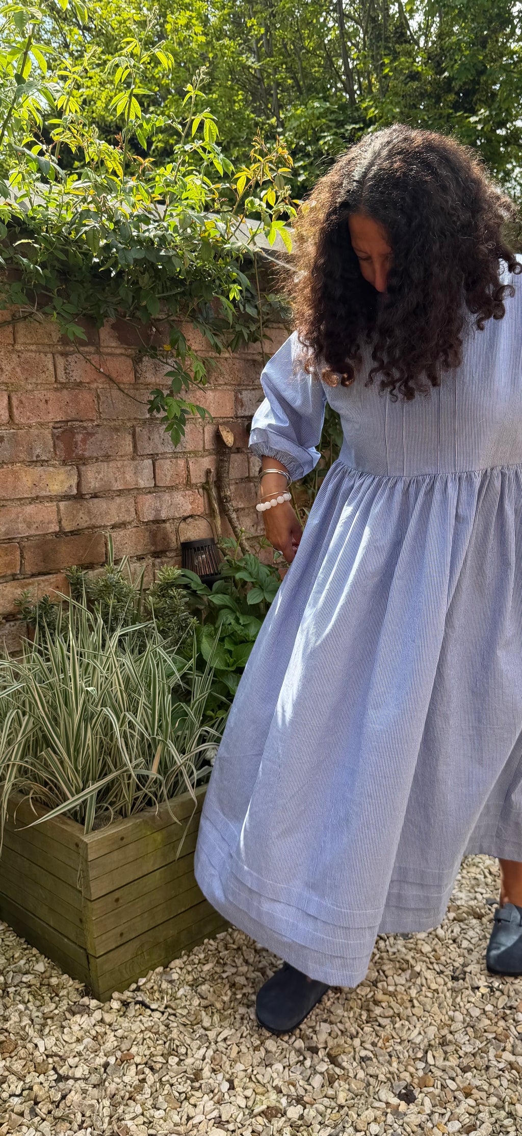 Blue & White Stripe Dawn Dress
