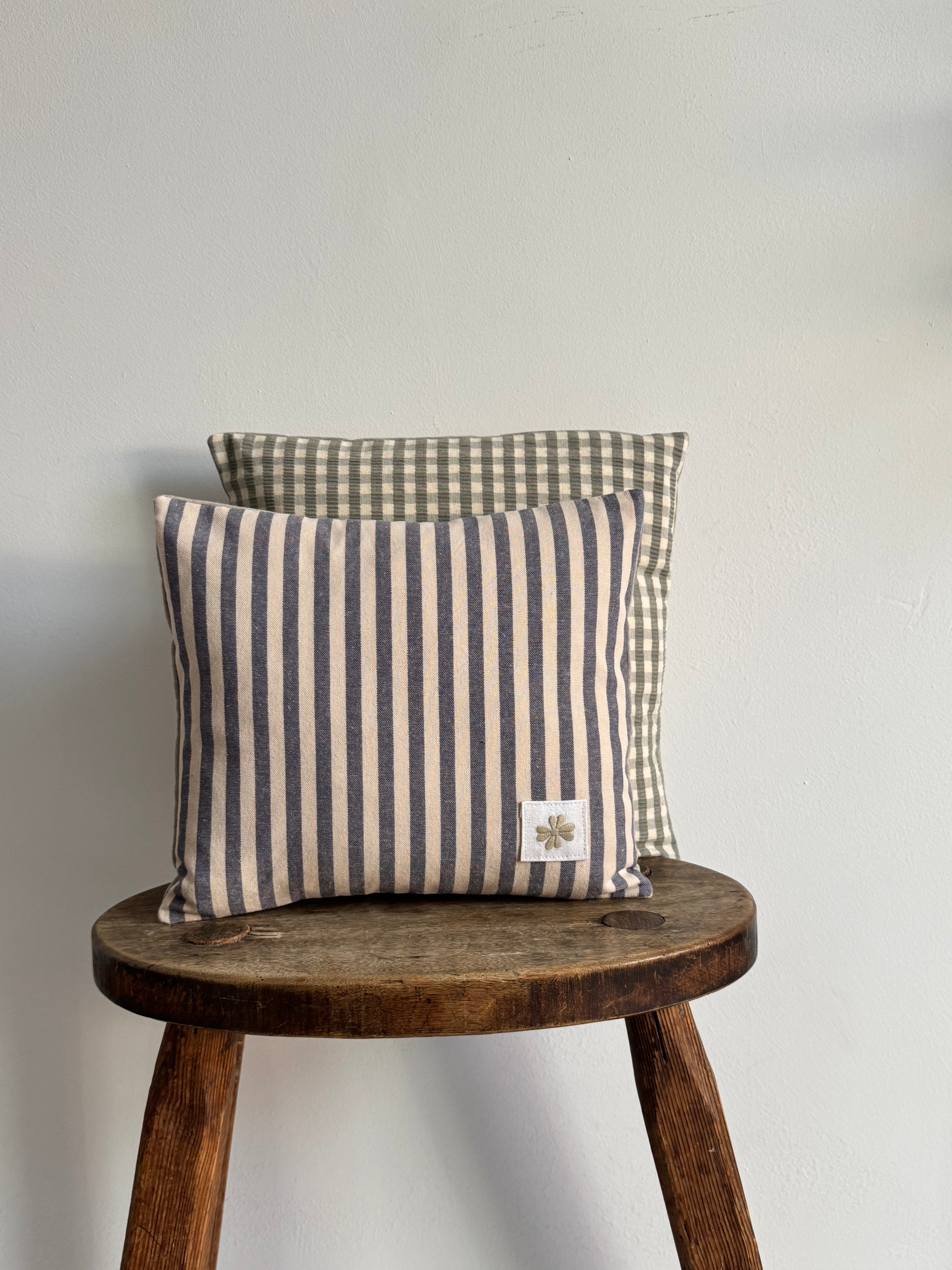Blue Striped Cushion