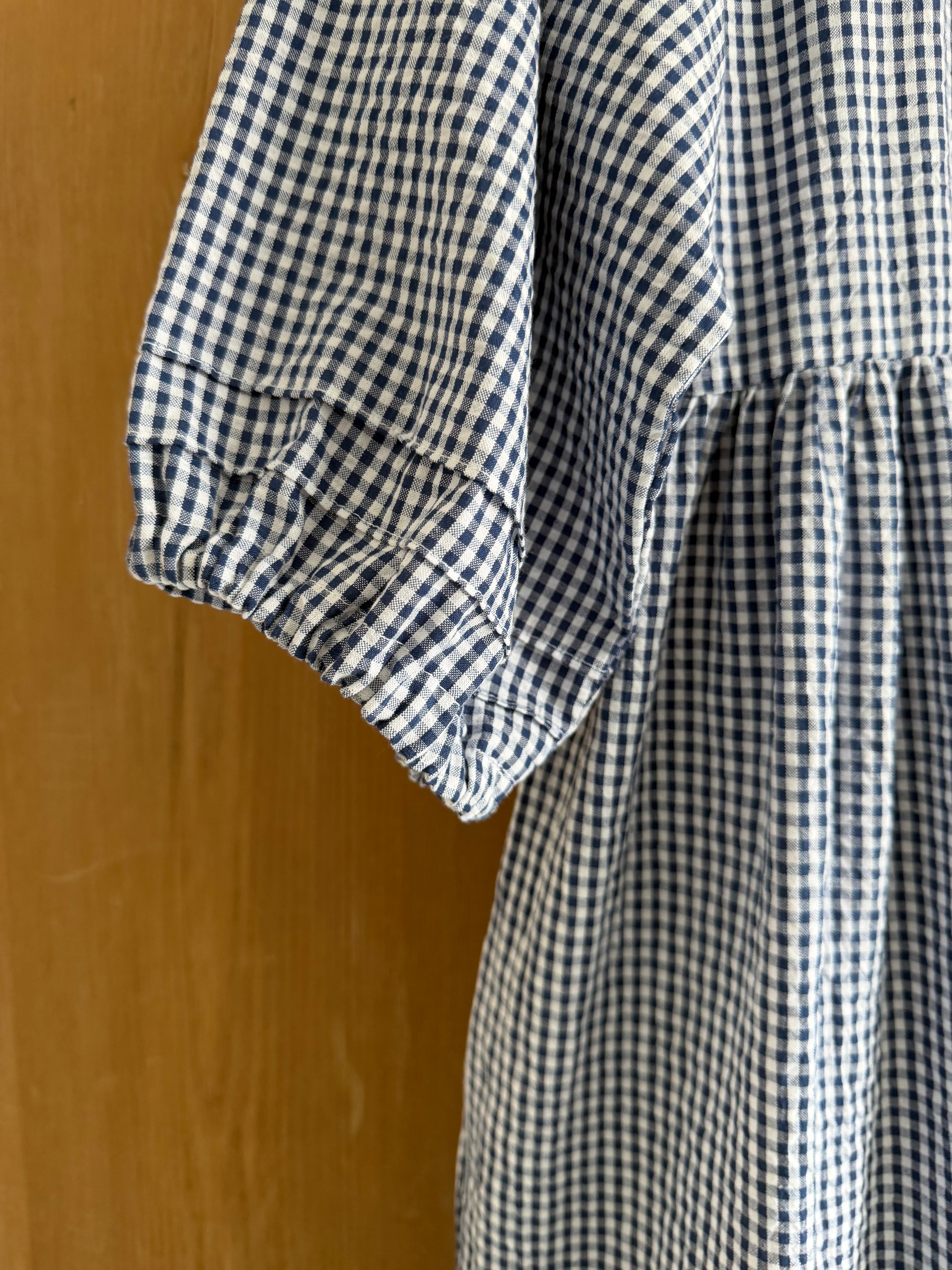 Navy & White Gingham Dawn Dress