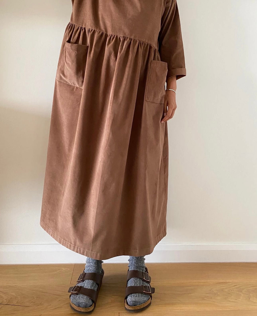 Caramel Cord Portland Dress