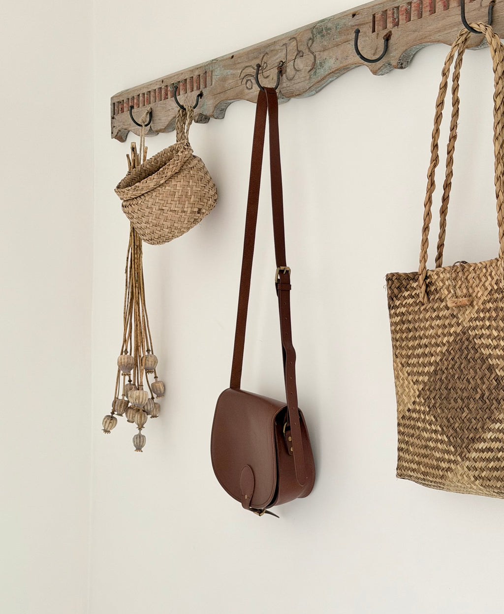 Vintage Leather Saddle Bag