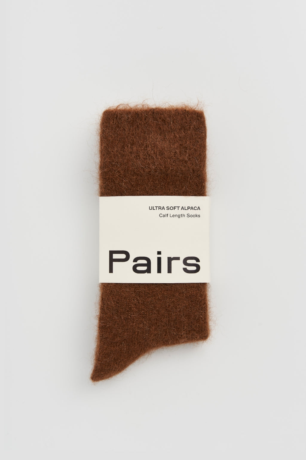 Chestnut Brown Soft Alpaca Socks