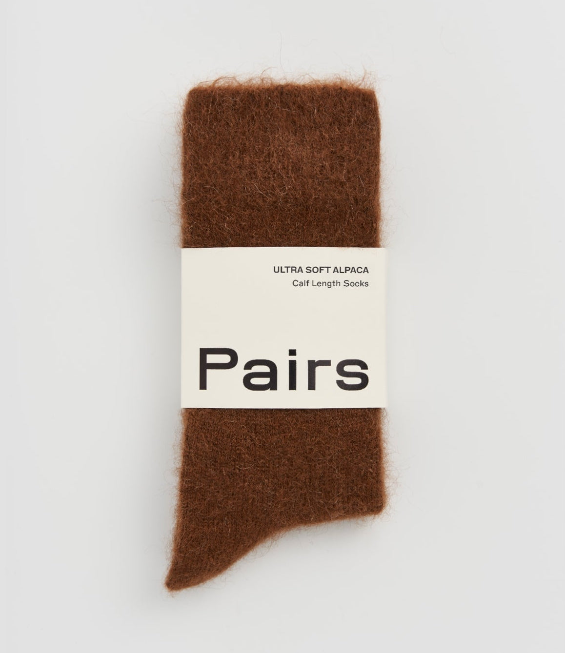 Chestnut Brown Soft Alpaca Socks
