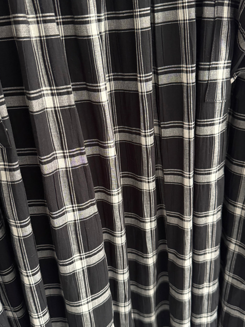 Checked Black & White Portland Dress