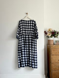 Black & Cream Checked Portland Dress