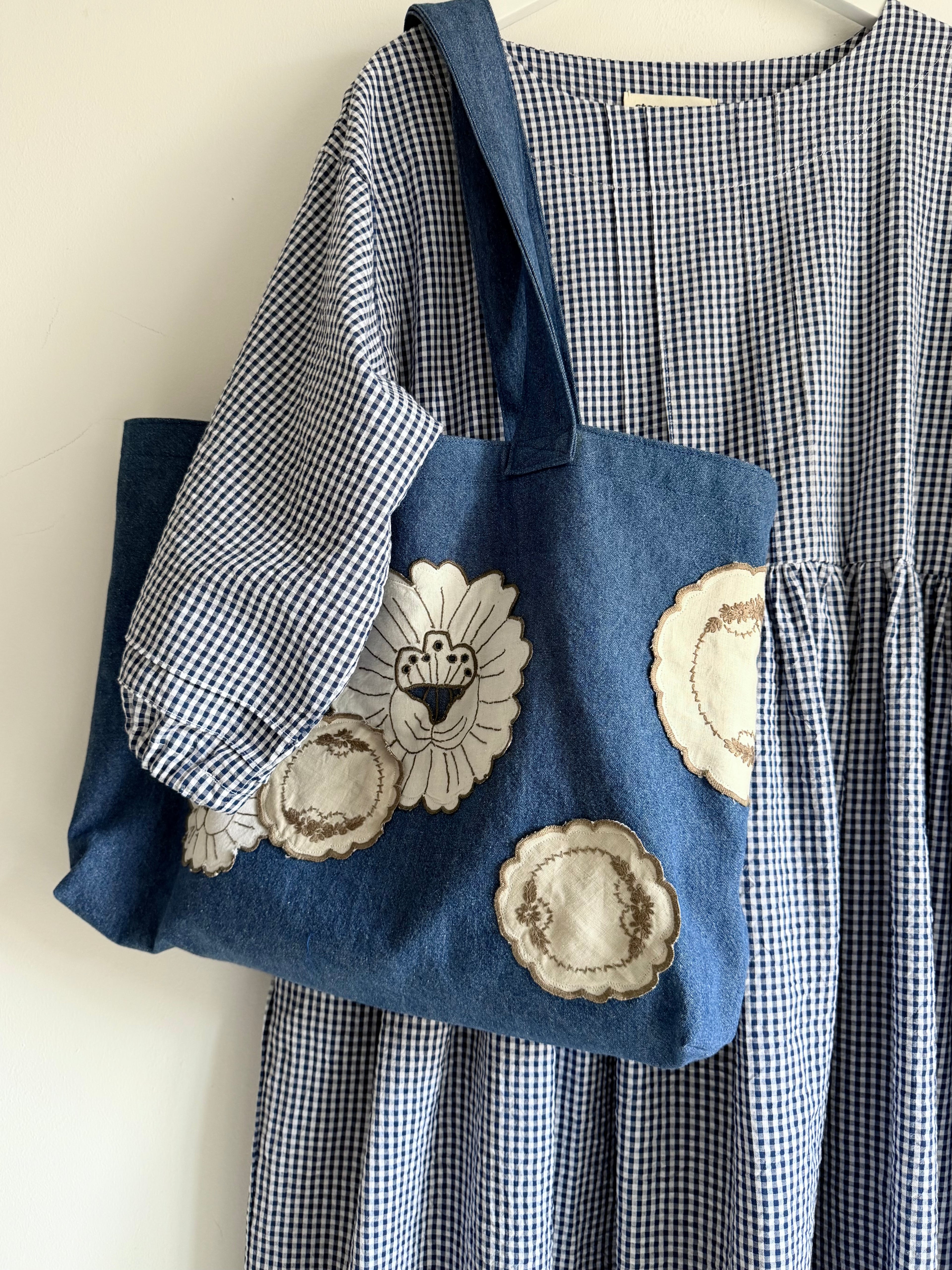 Edith Denim Doily Bag (2)