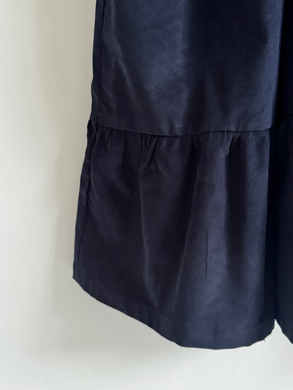 Ava ~ Midnight Blue Tiered Cord Dress
