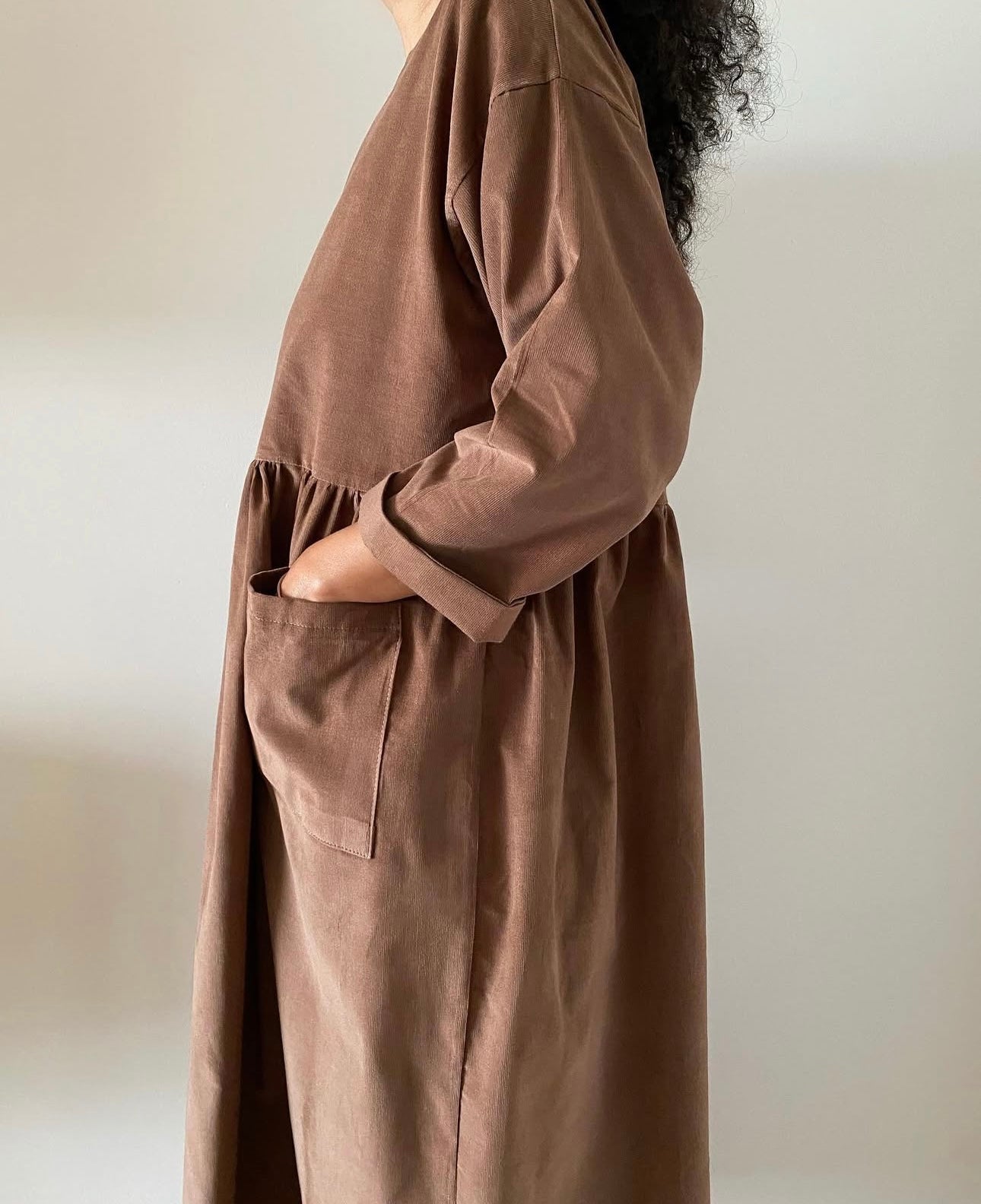 Caramel Cord Portland Dress