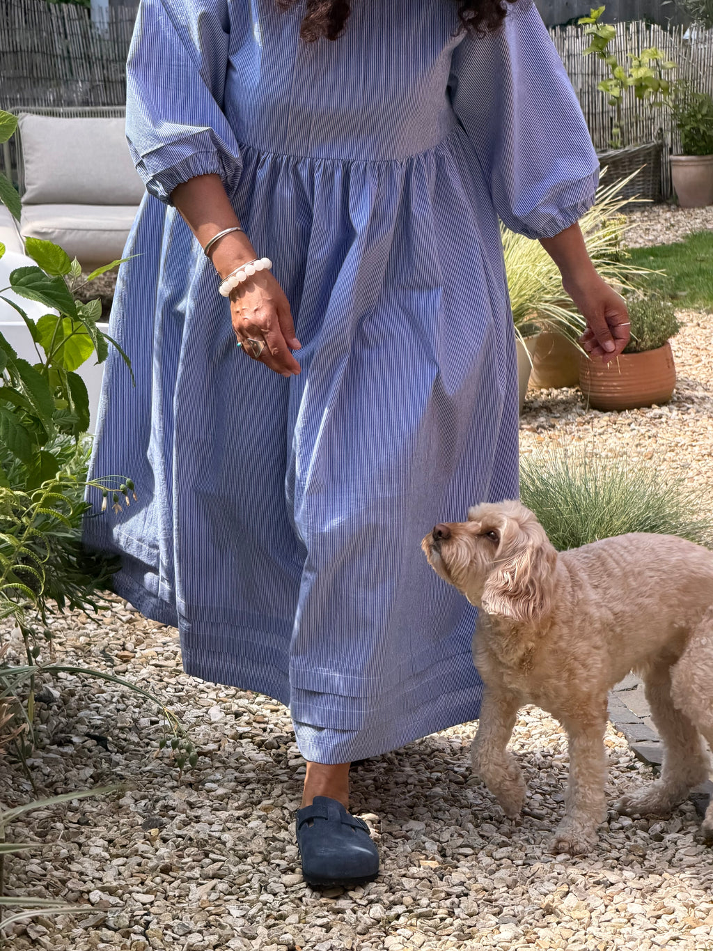 Blue & White Stripe Dawn Dress