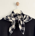 Black & cream triangle scarf