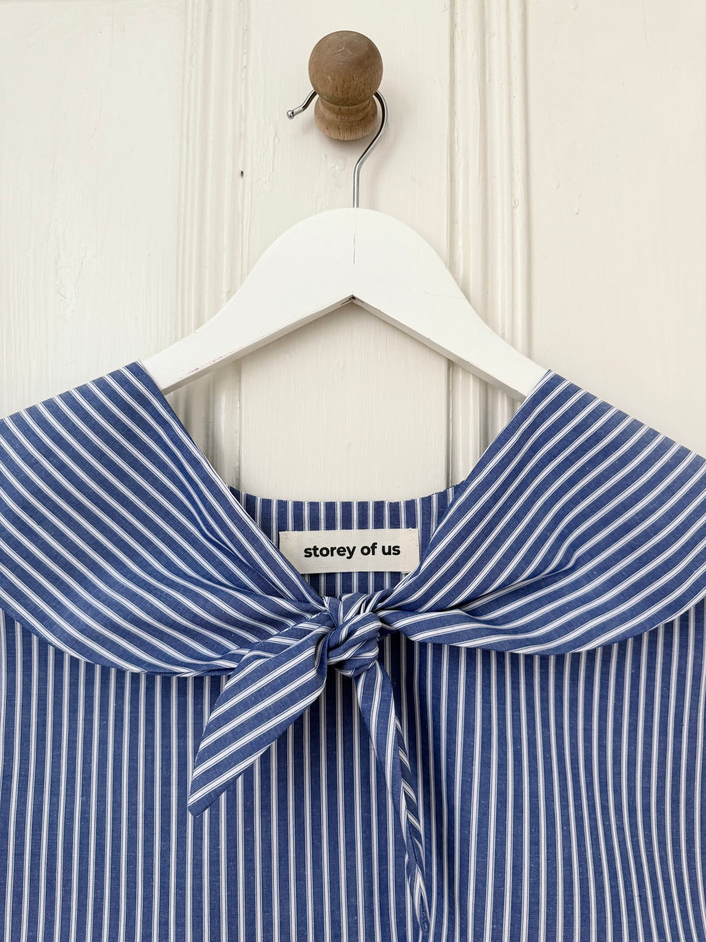 Blue & White Striped Sailor Scarf