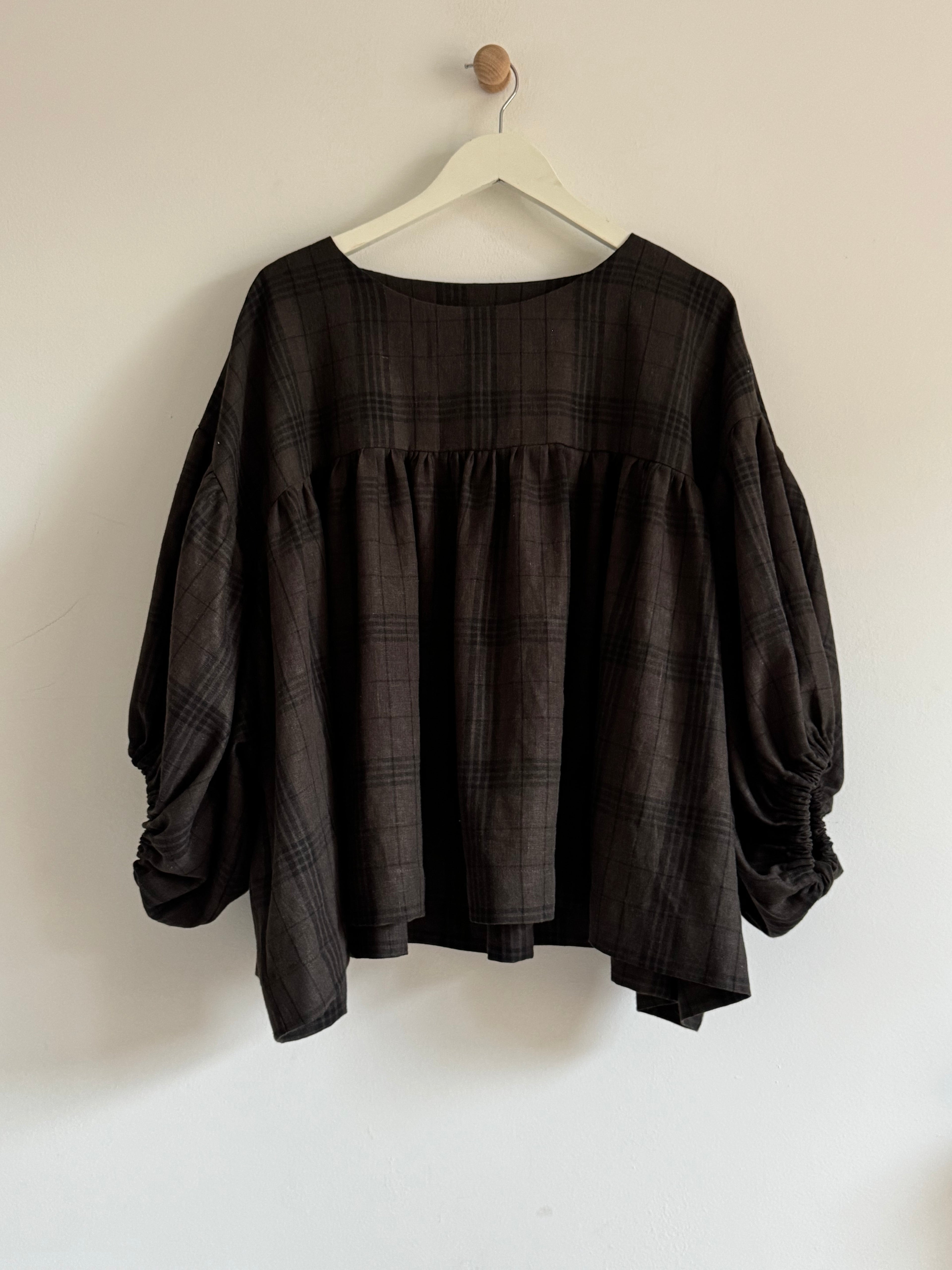 Frieda brown checked top