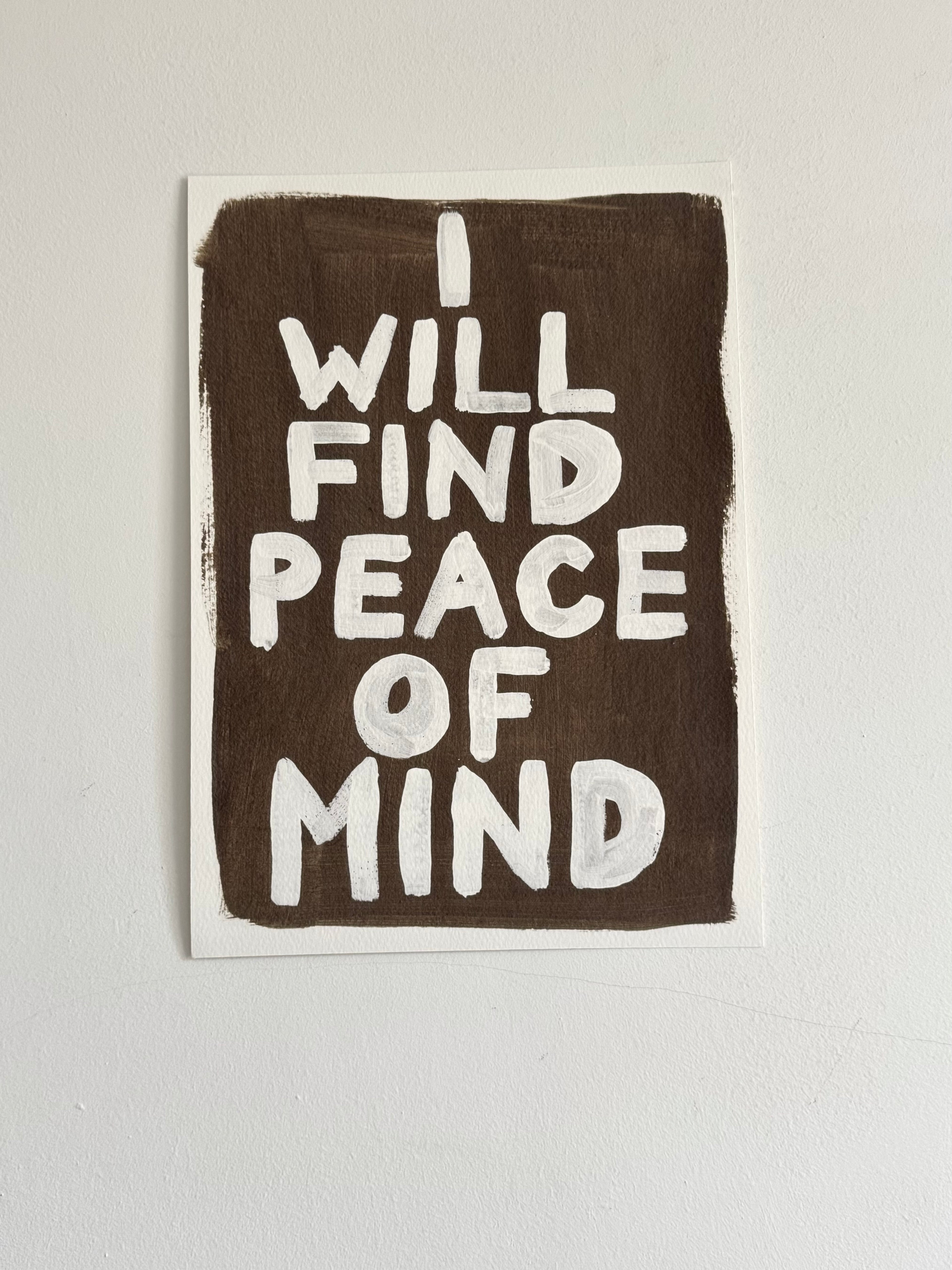 Peace of mind painting