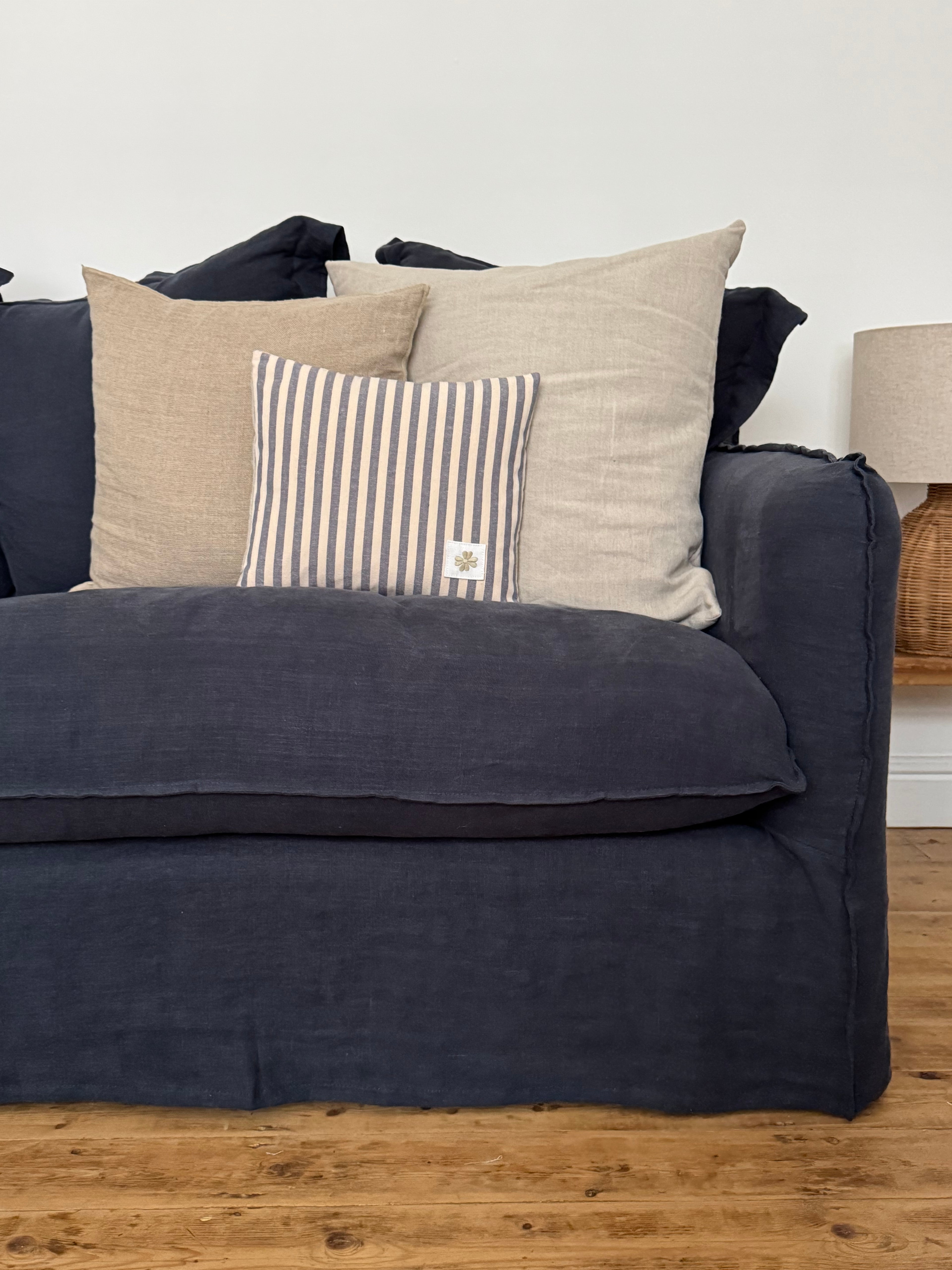 Blue Striped Cushion