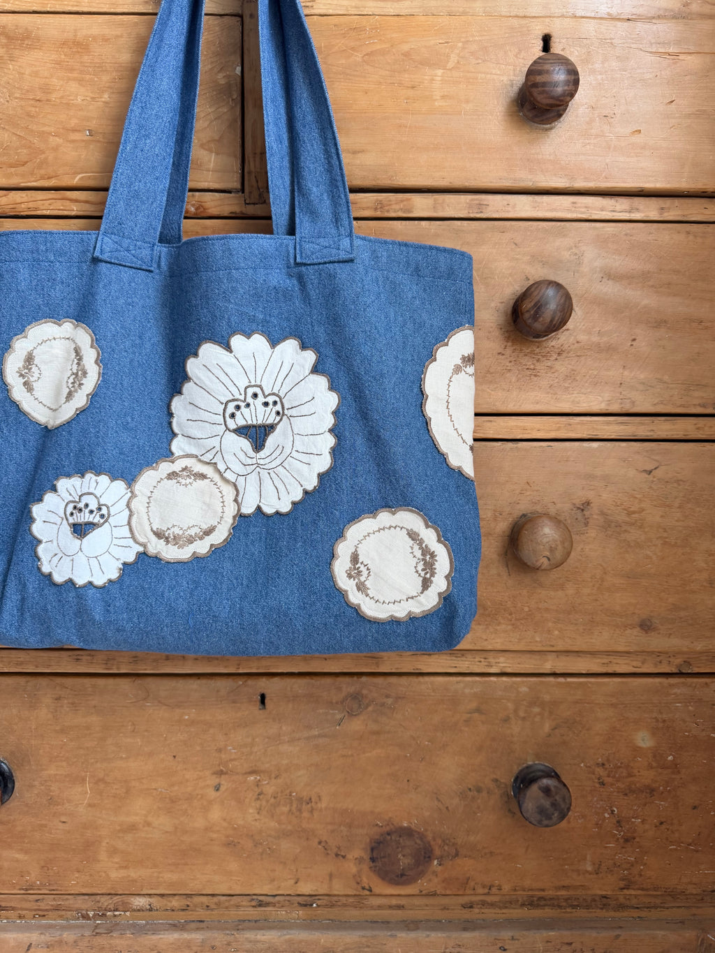 Edith Denim Doily Bag (2)
