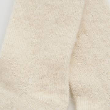 Clotted Cream Soft Alpaca Bed Socks