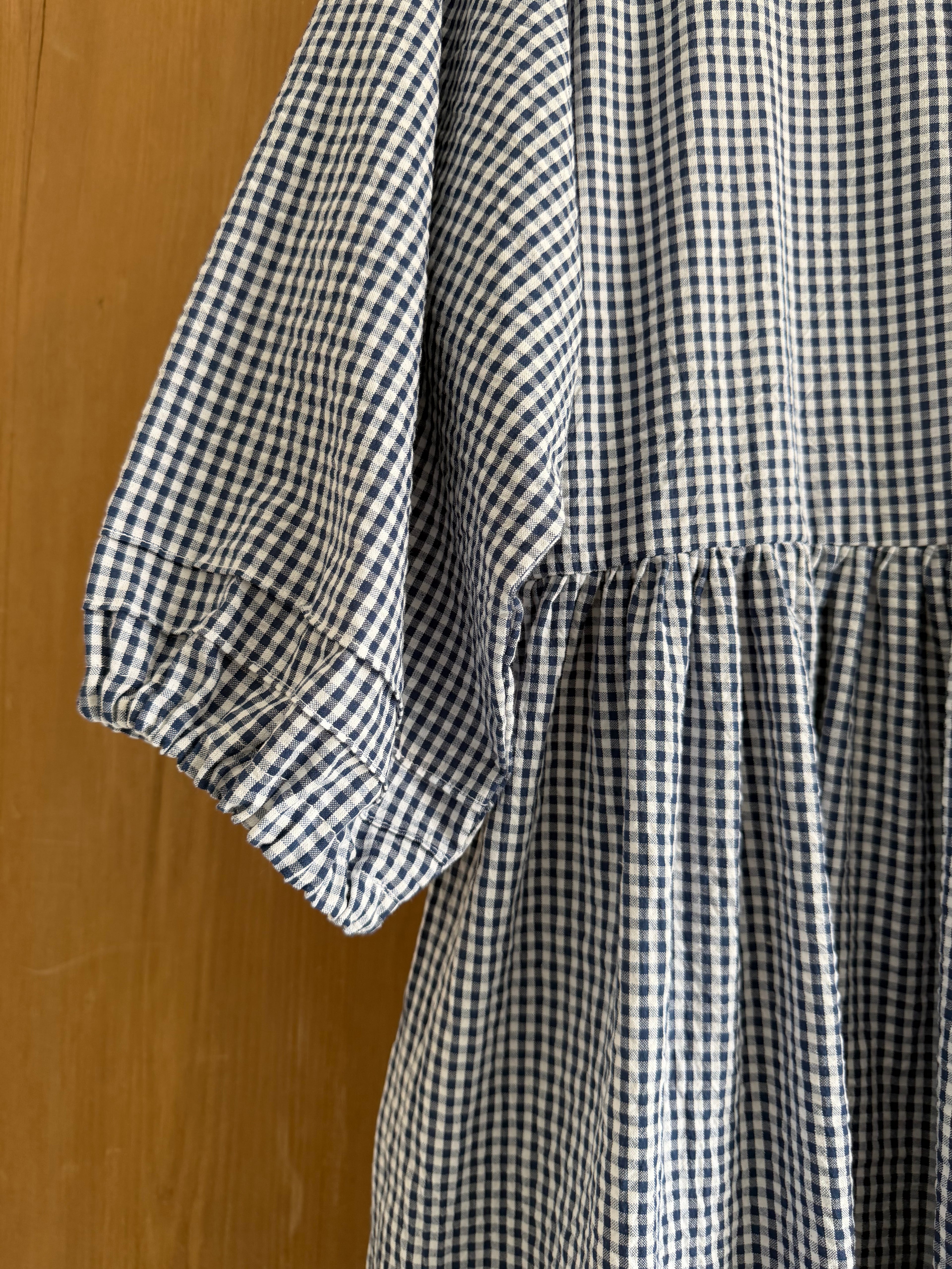 Navy & White Gingham Dawn Dress