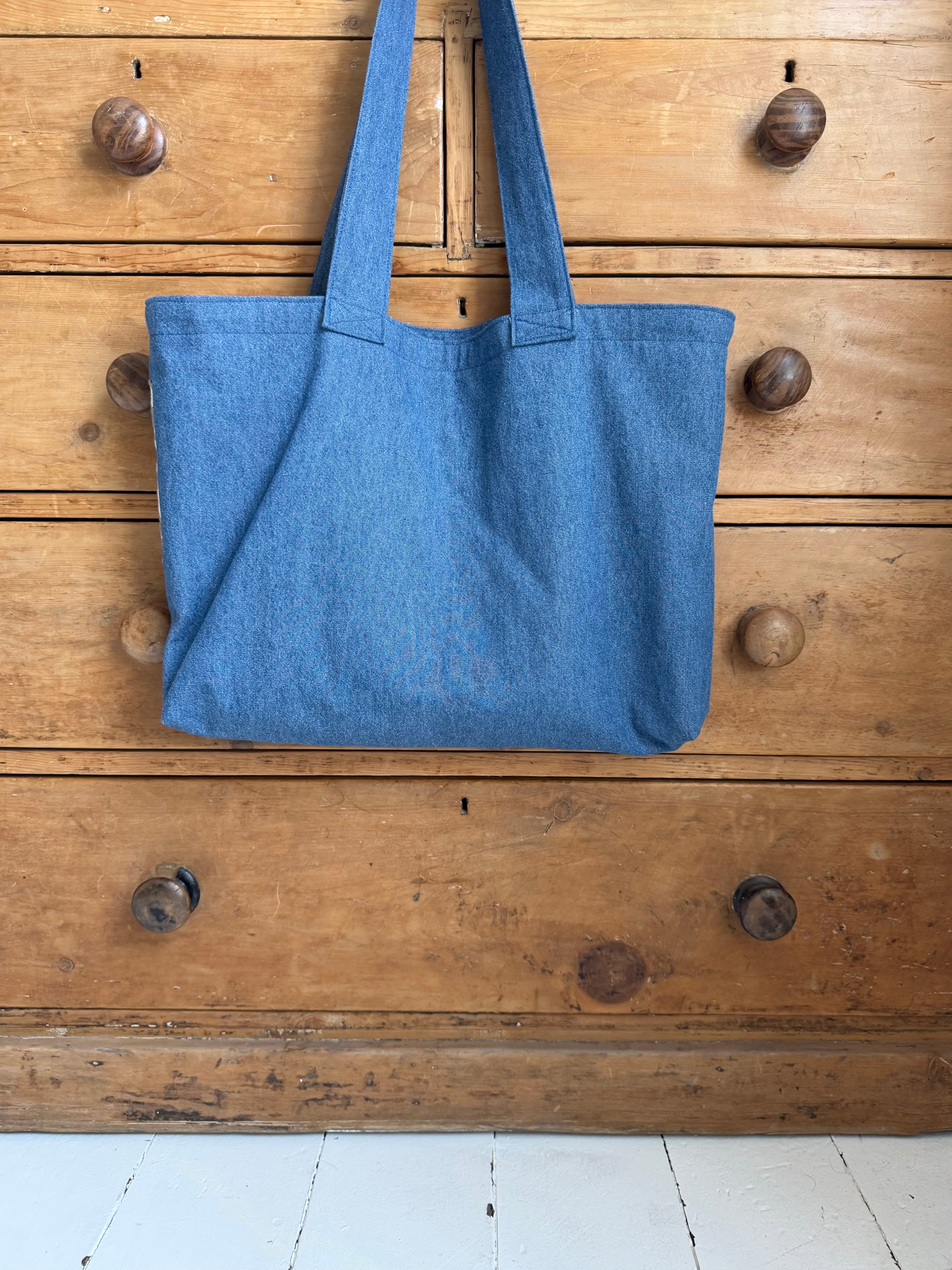 Edith Denim Doily Bag (2)