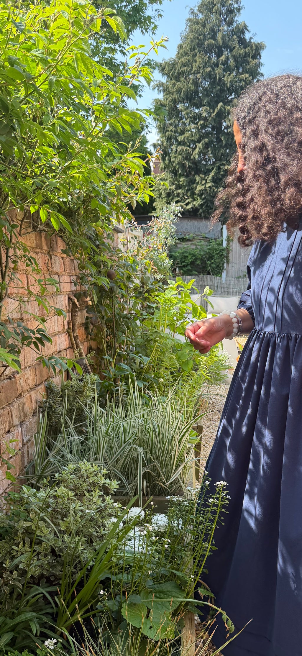 French Navy Dawn Dress