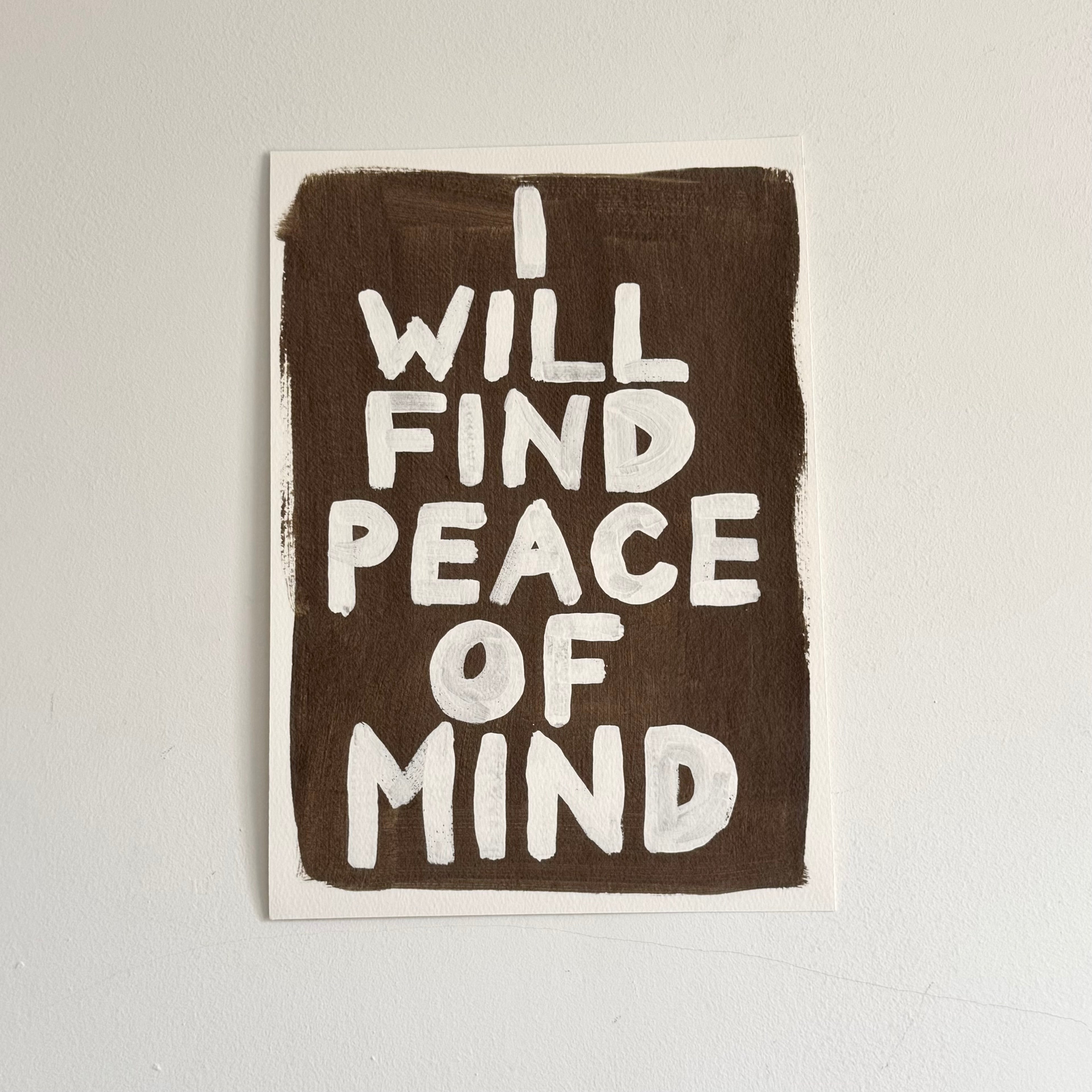 Peace of mind painting