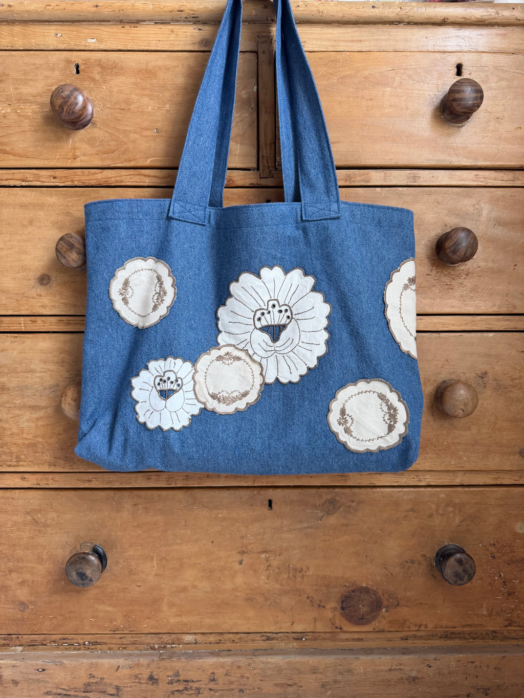 Edith Denim Doily Bag (2)