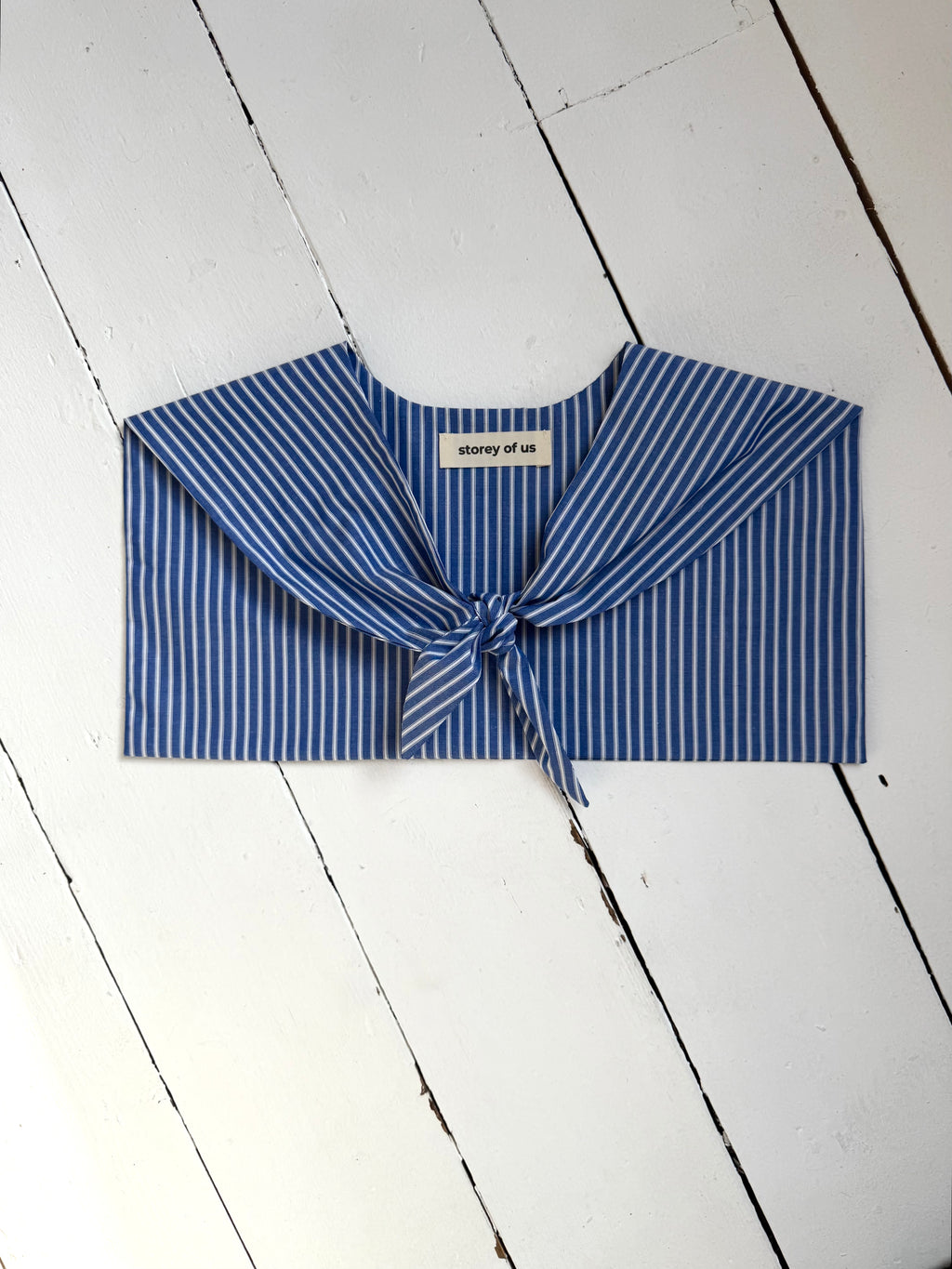 Blue & White Striped Sailor Scarf