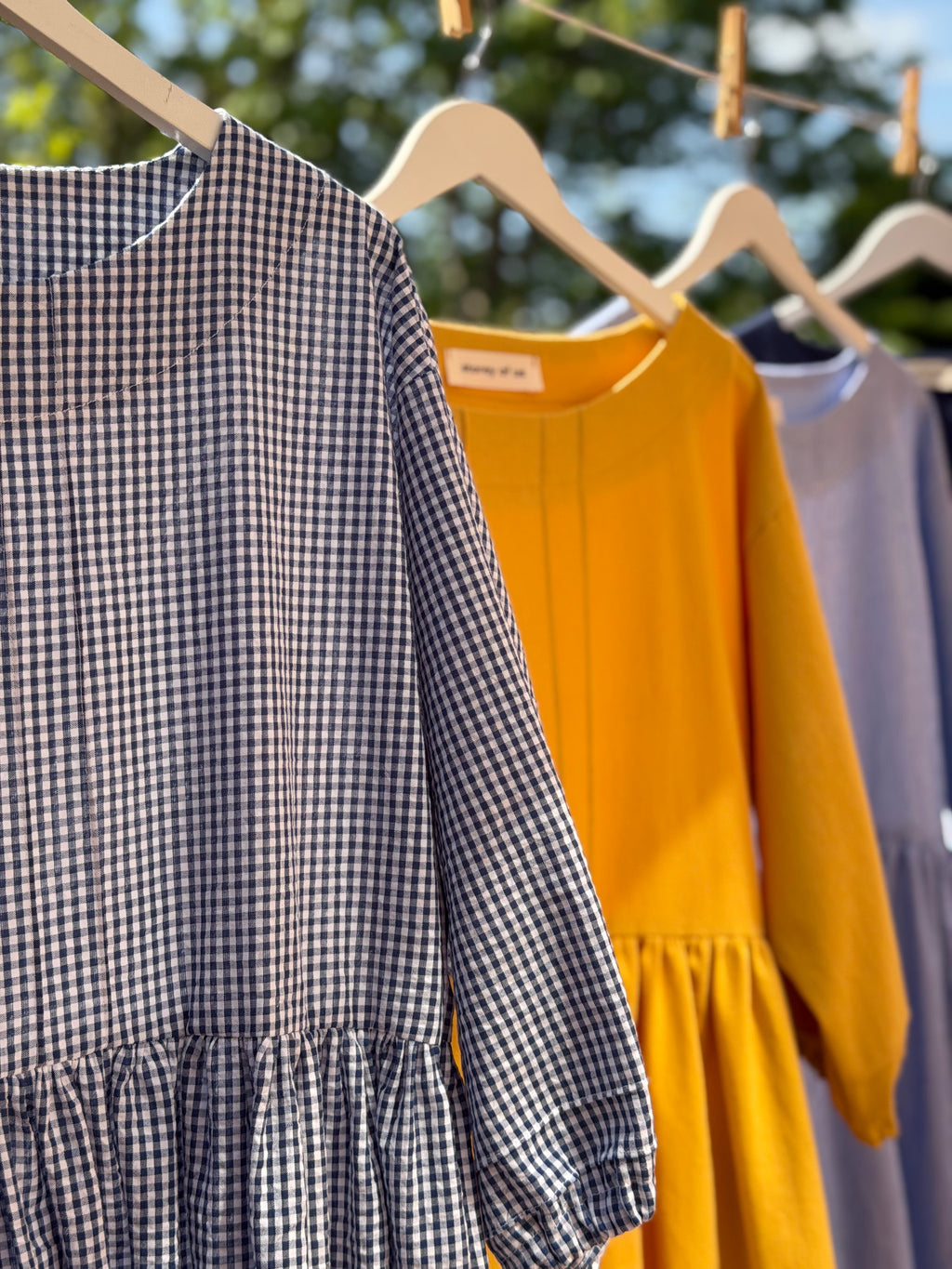 Navy & White Gingham Dawn Dress