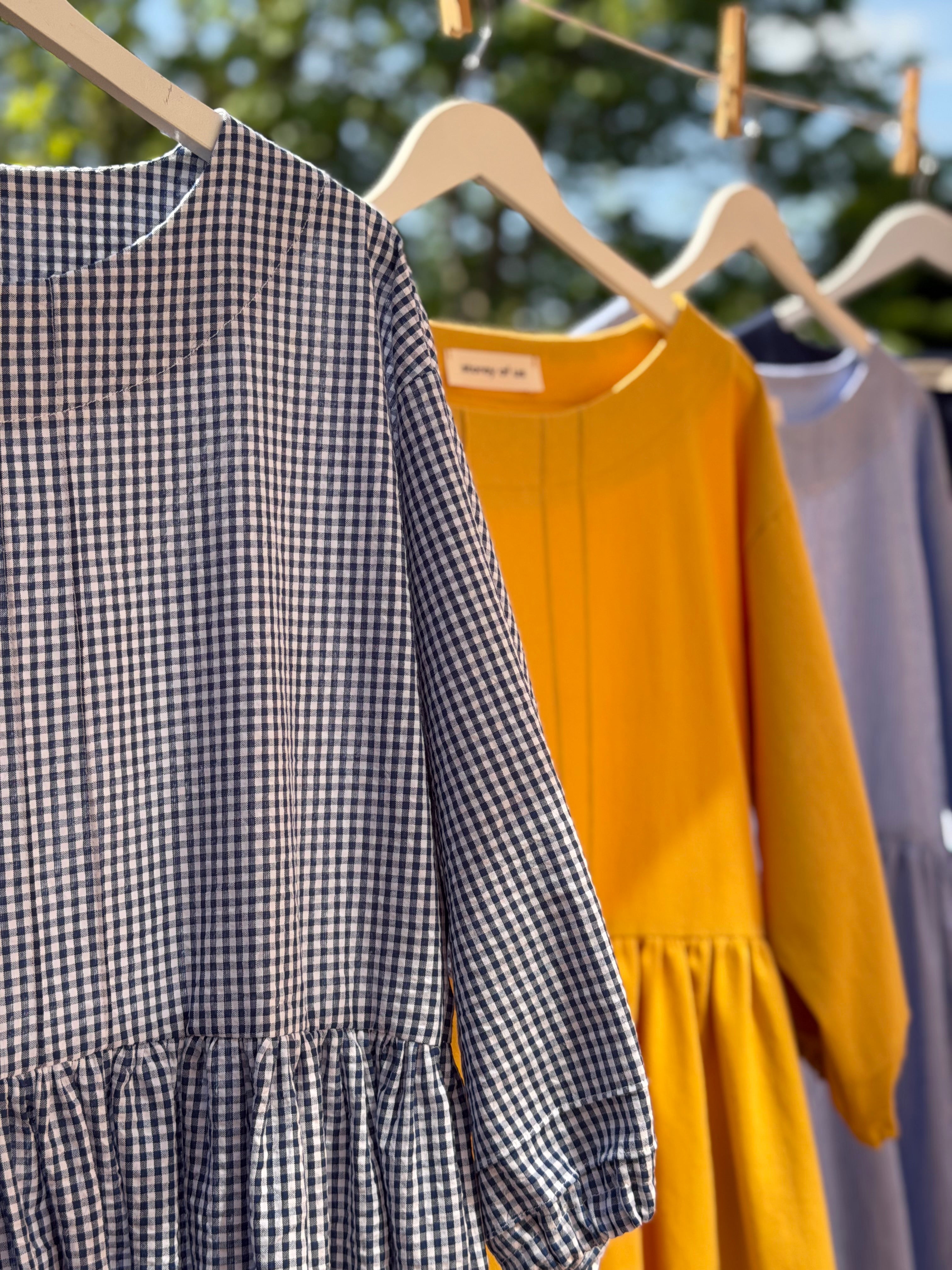 Navy & White Gingham Dawn Dress