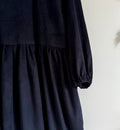 Ava ~ Midnight Blue Tiered Cord Dress