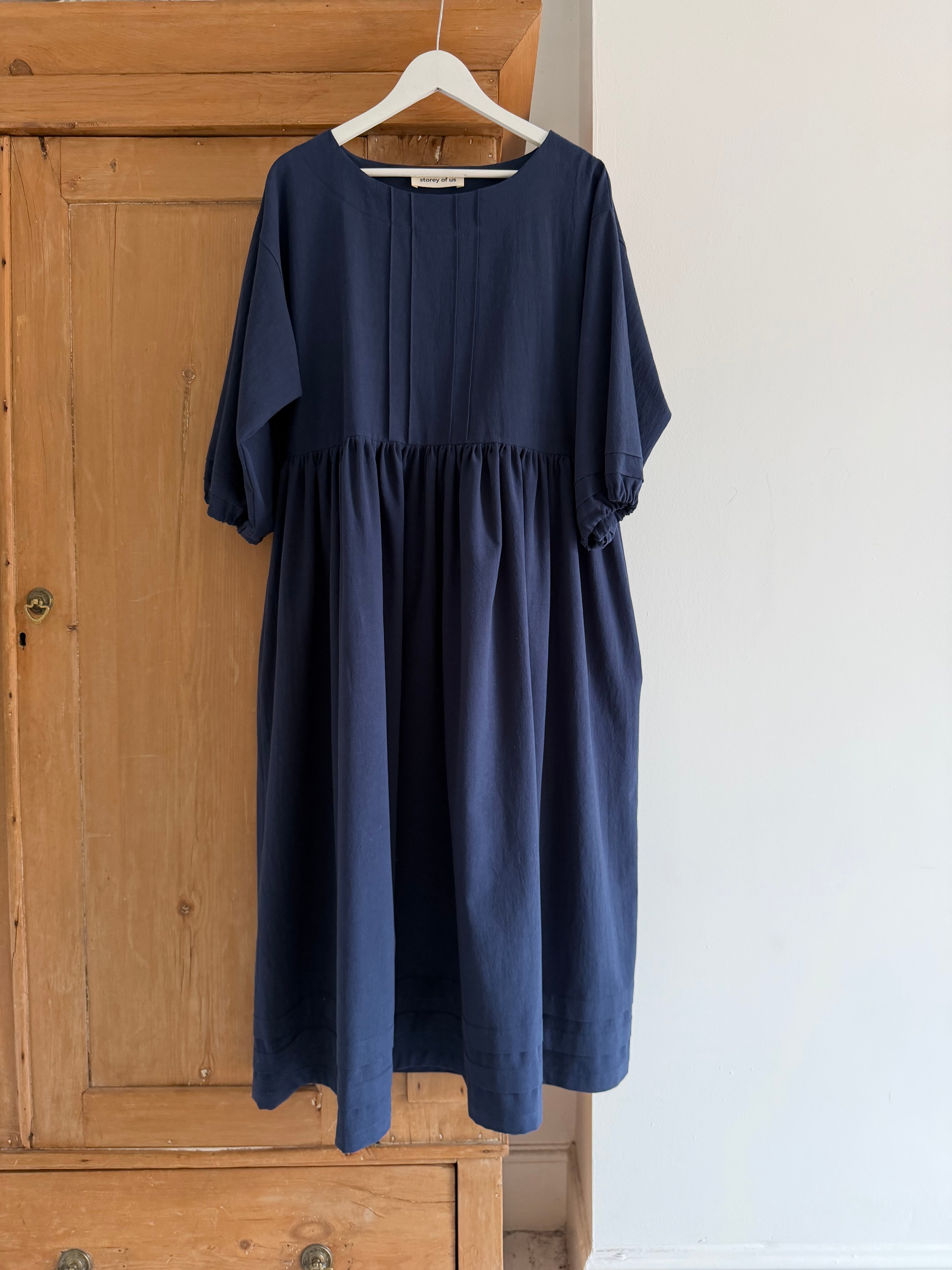 French Navy Dawn Dress