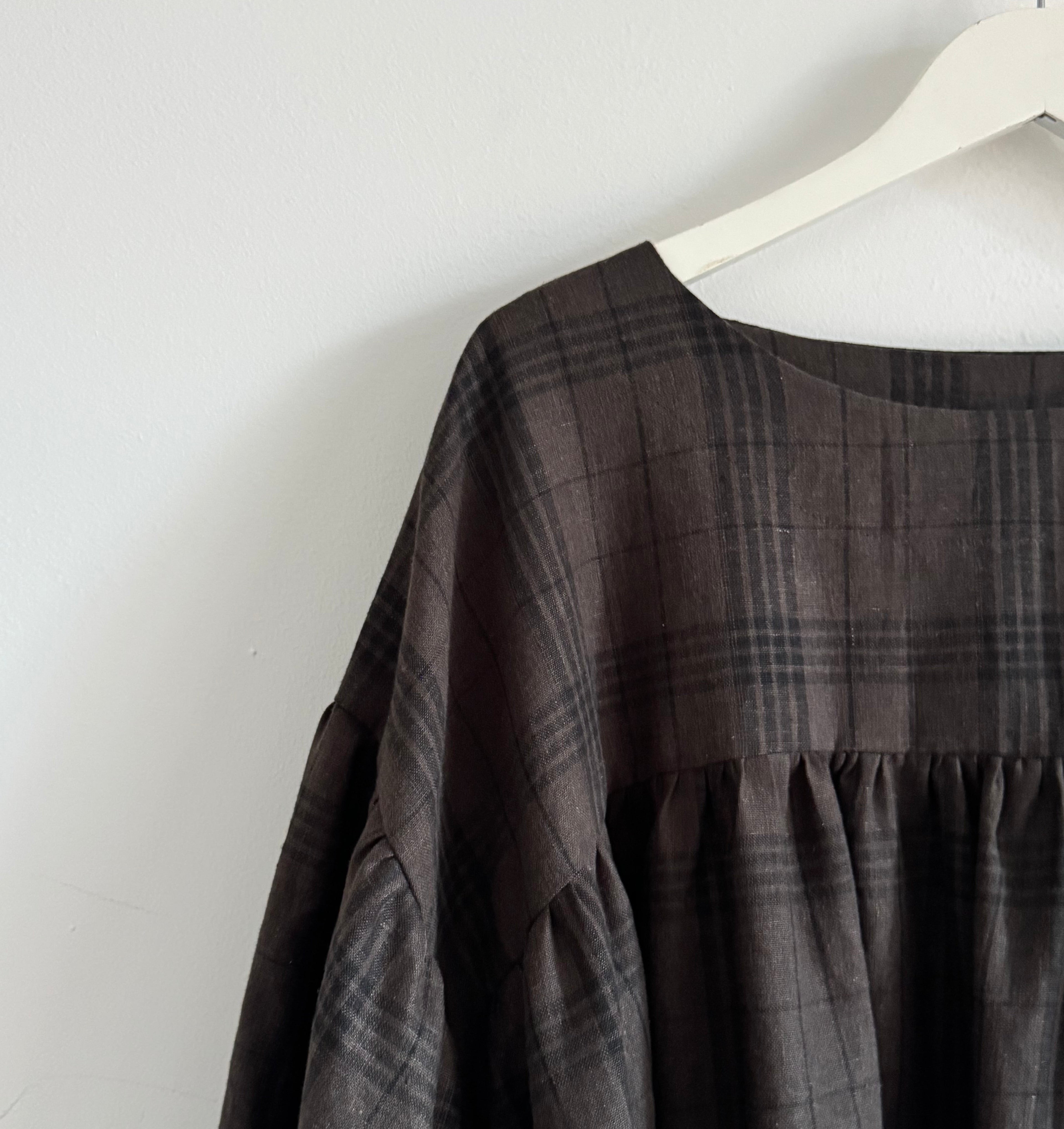 Frieda brown checked top