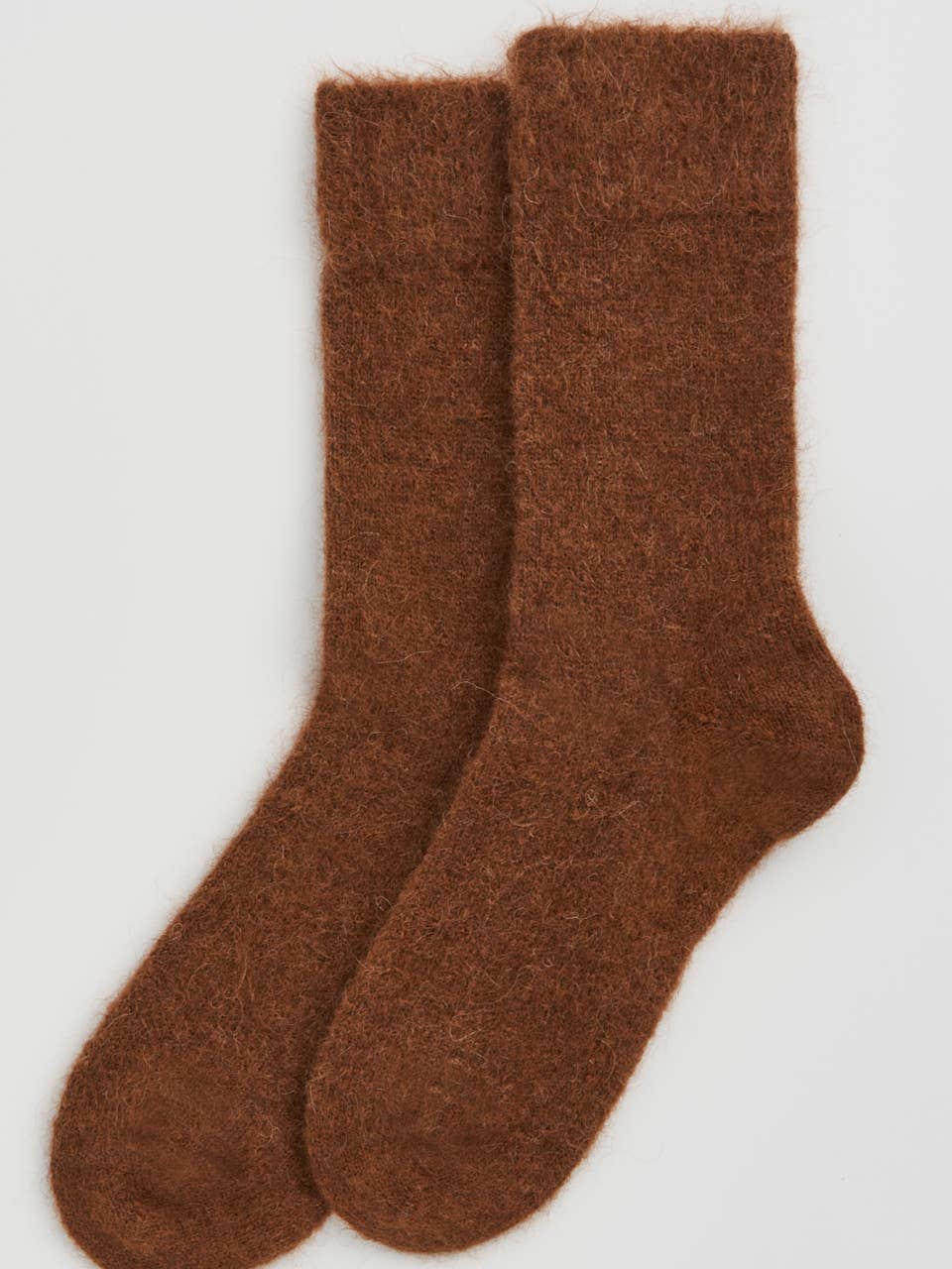 Chestnut Brown Soft Alpaca Socks