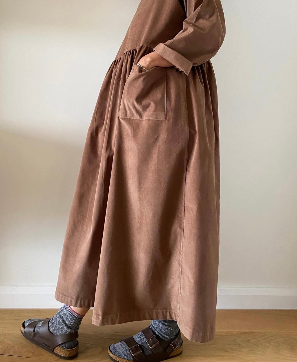 Caramel Cord Portland Dress