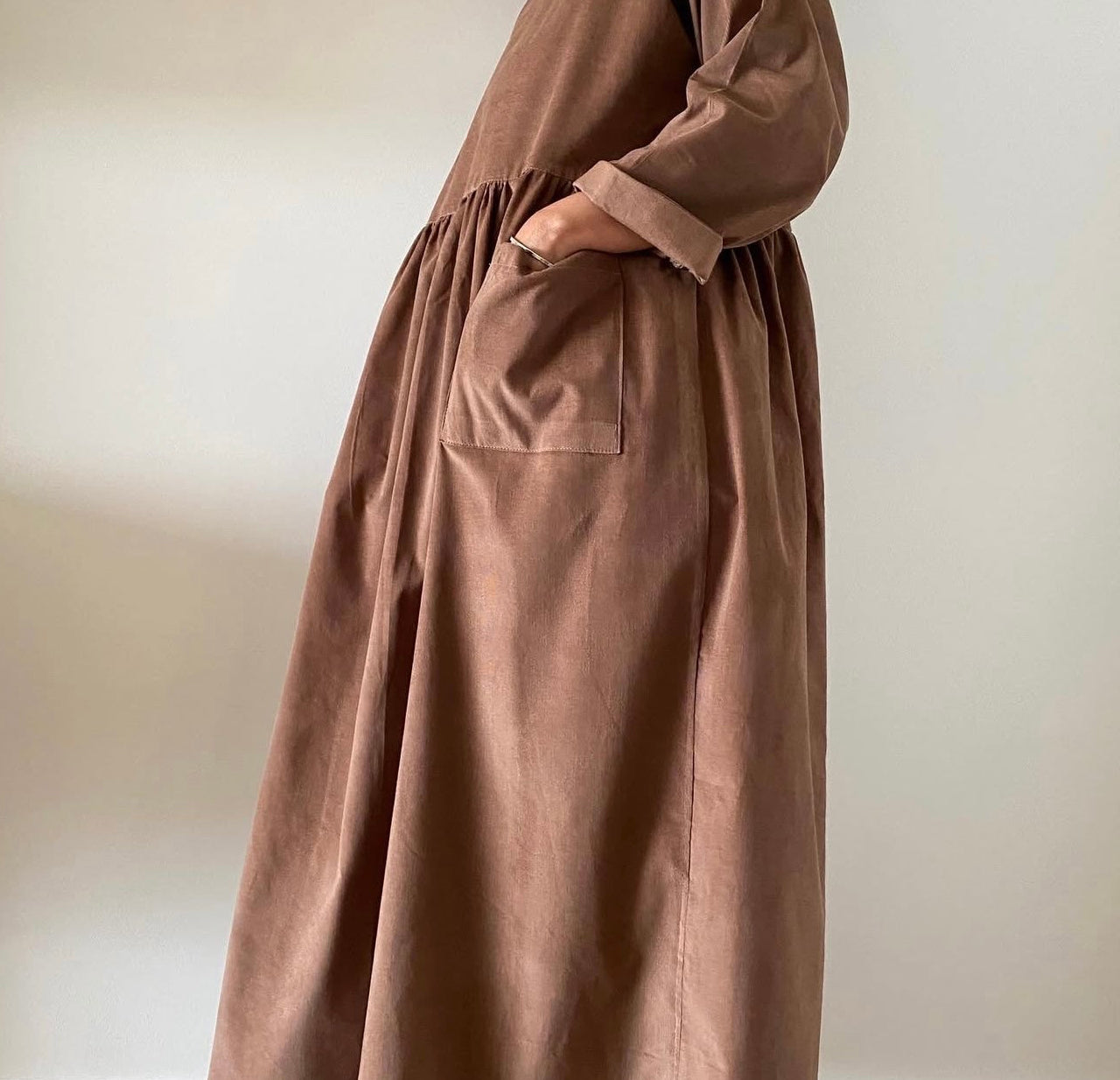 Caramel Cord Portland Dress