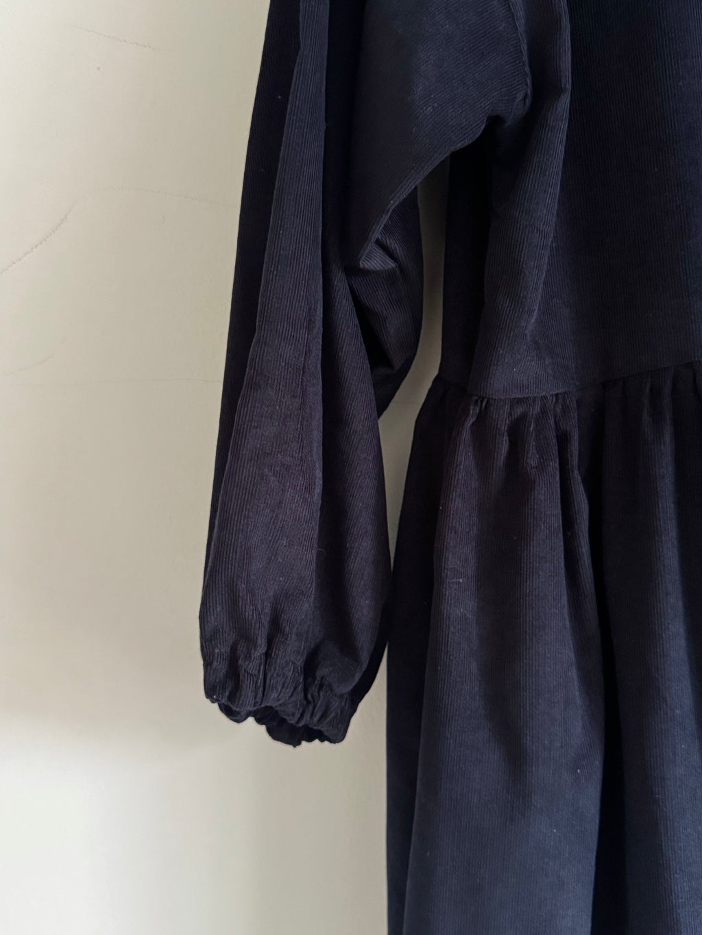 Ava ~ Midnight Blue Tiered Cord Dress