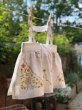 The Story Bag ~ white & yellow