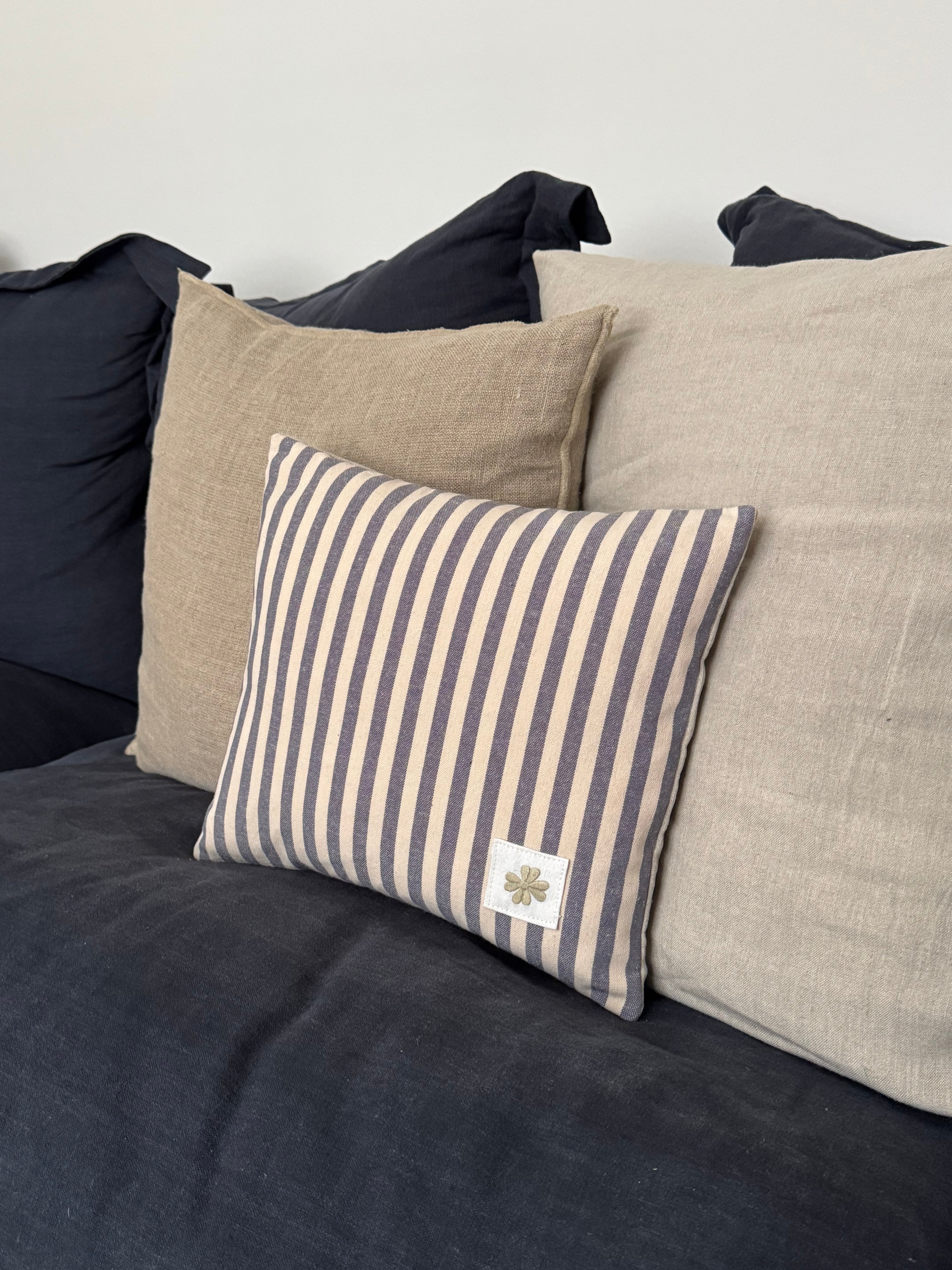 Blue Striped Cushion