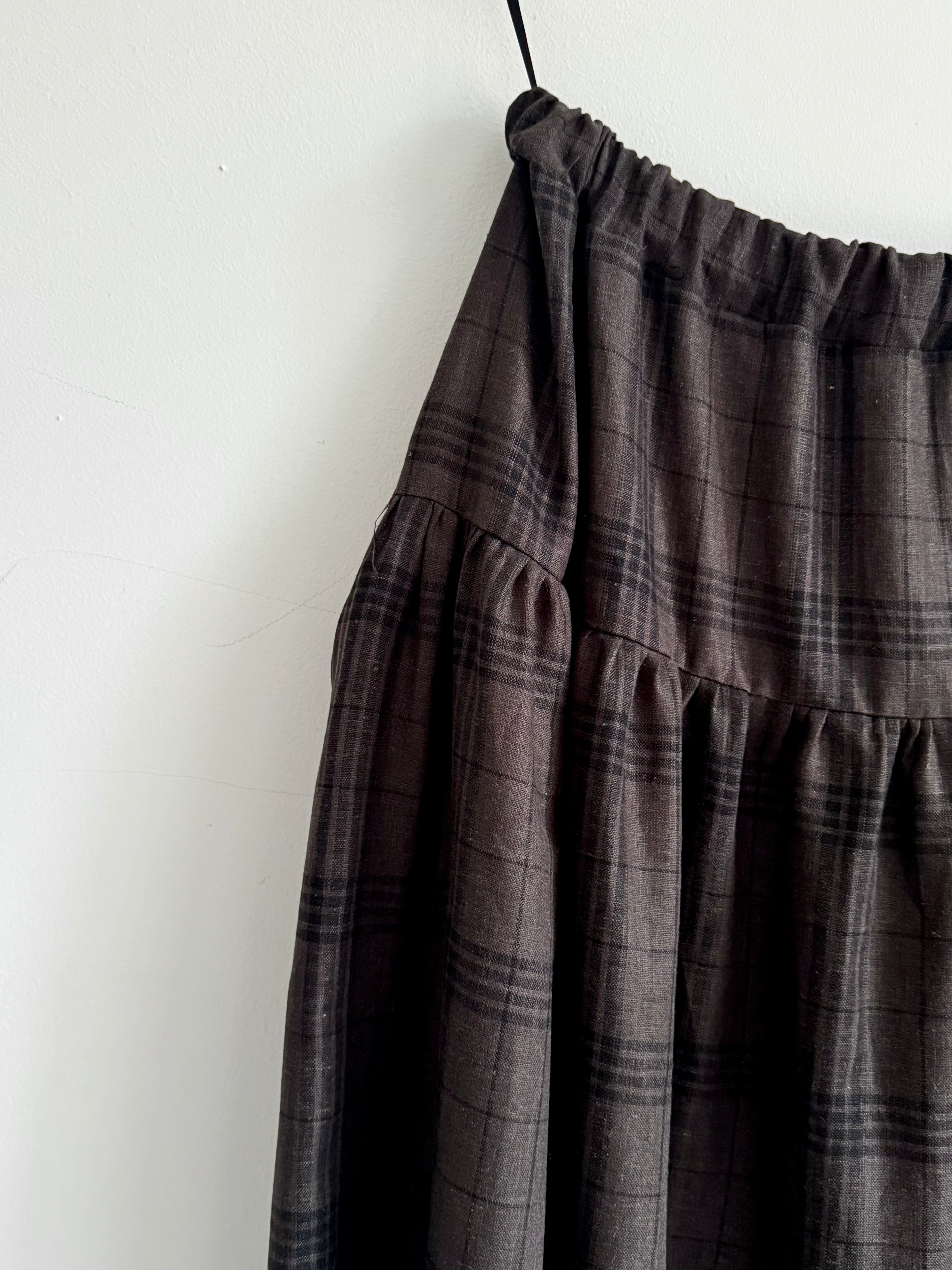 Mila Skirt in coco check