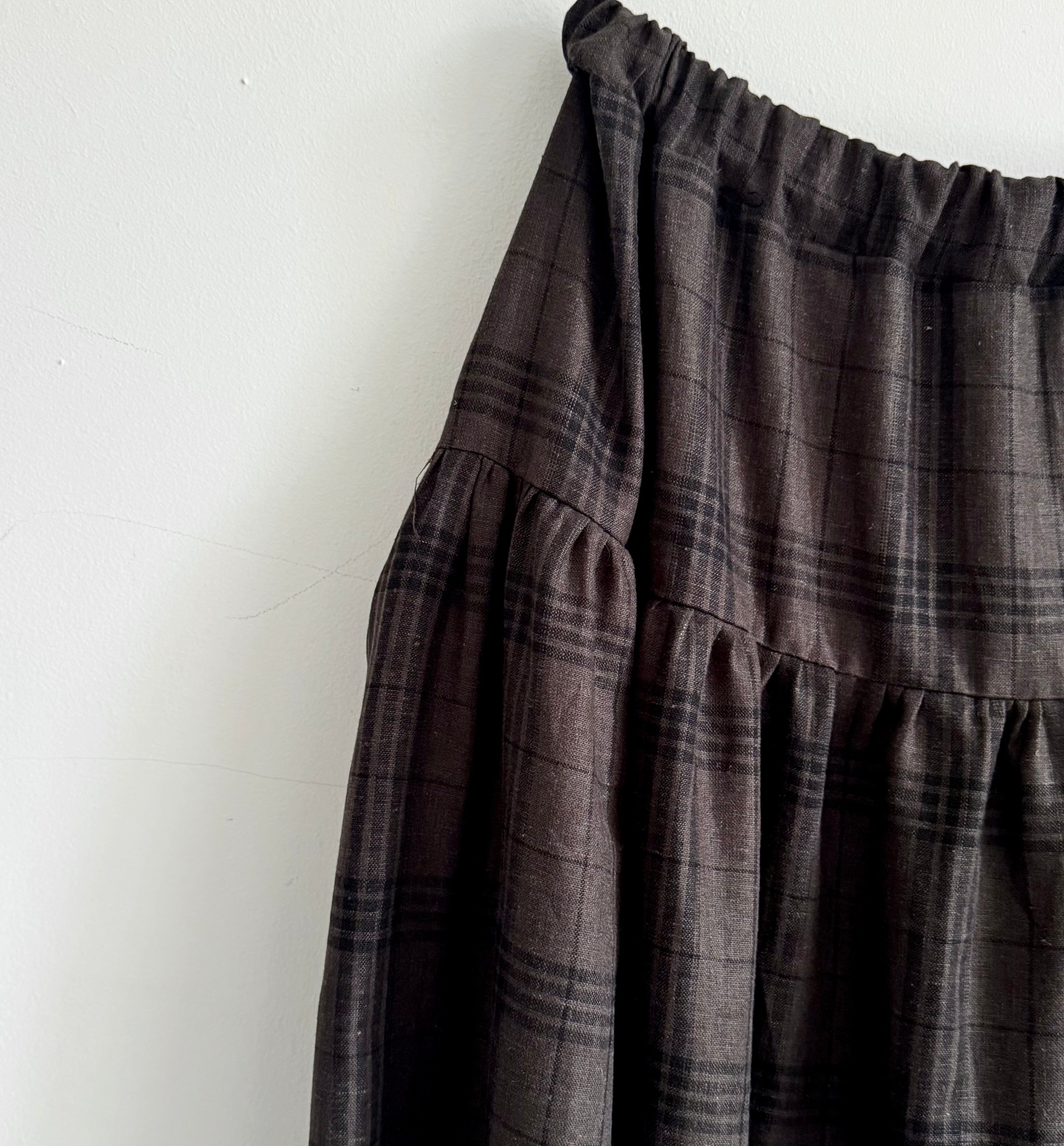 Mila Skirt in coco check