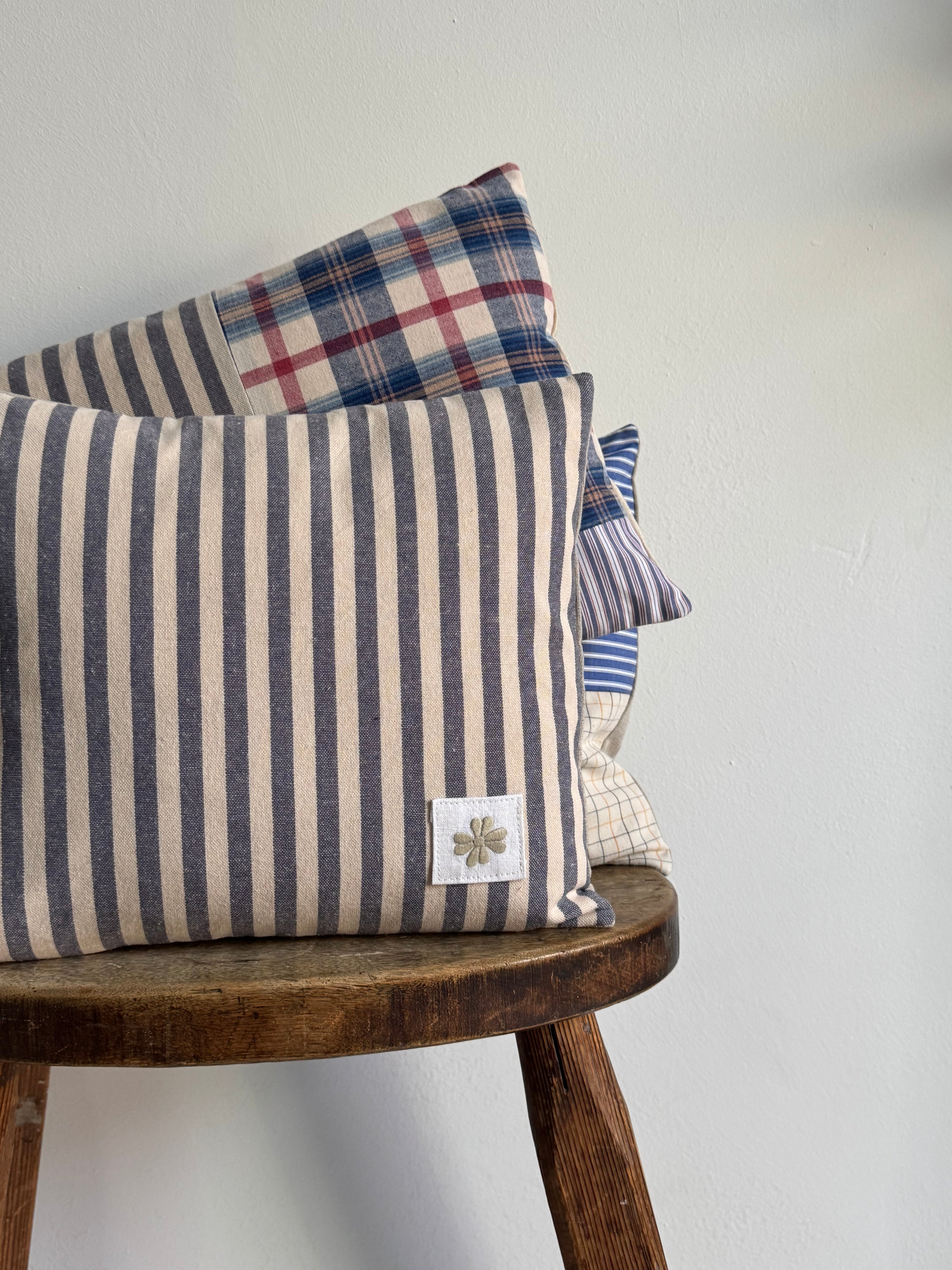 Blue Striped Cushion
