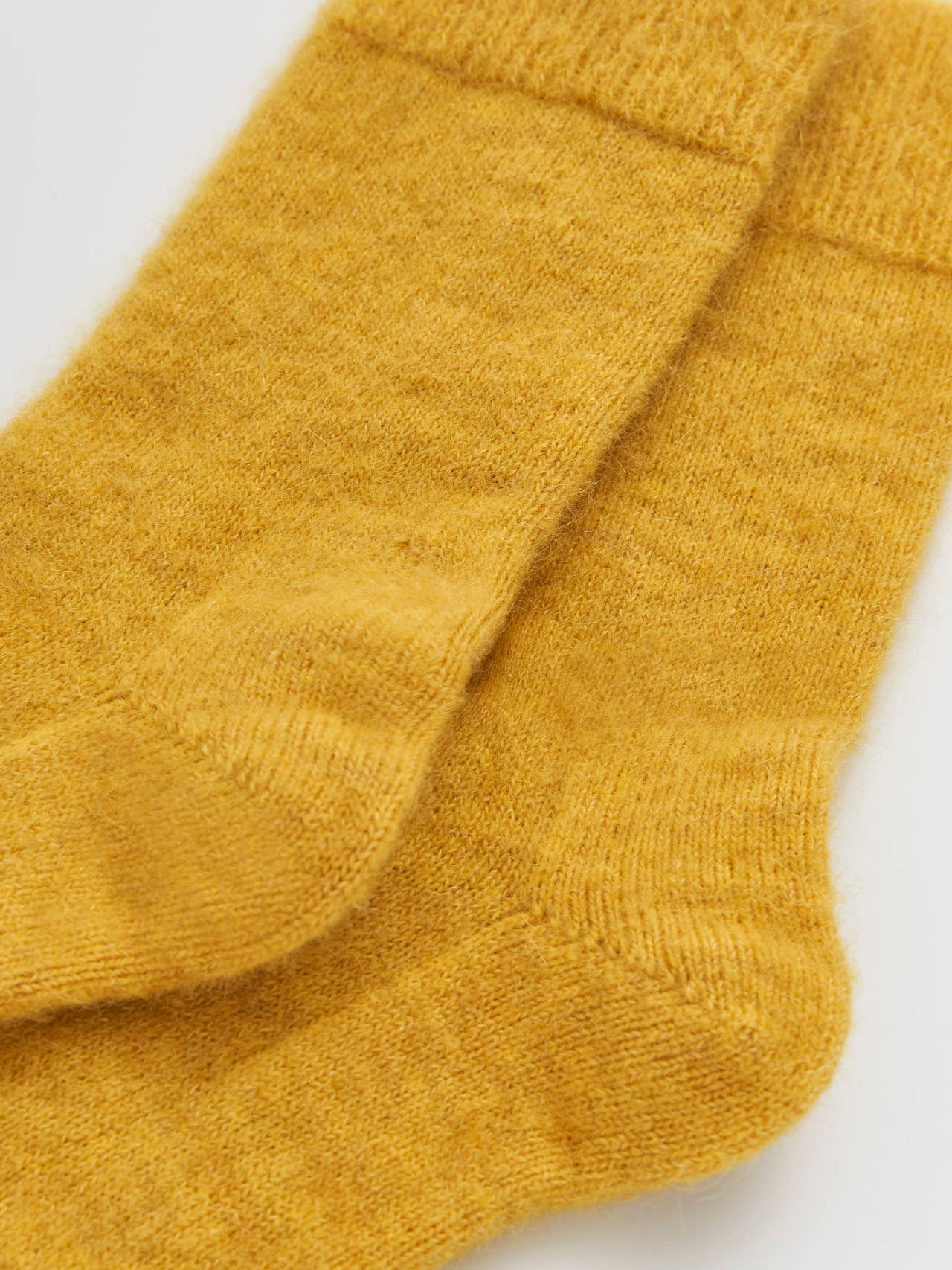 Dandelion Yellow Soft Alpaca Socks