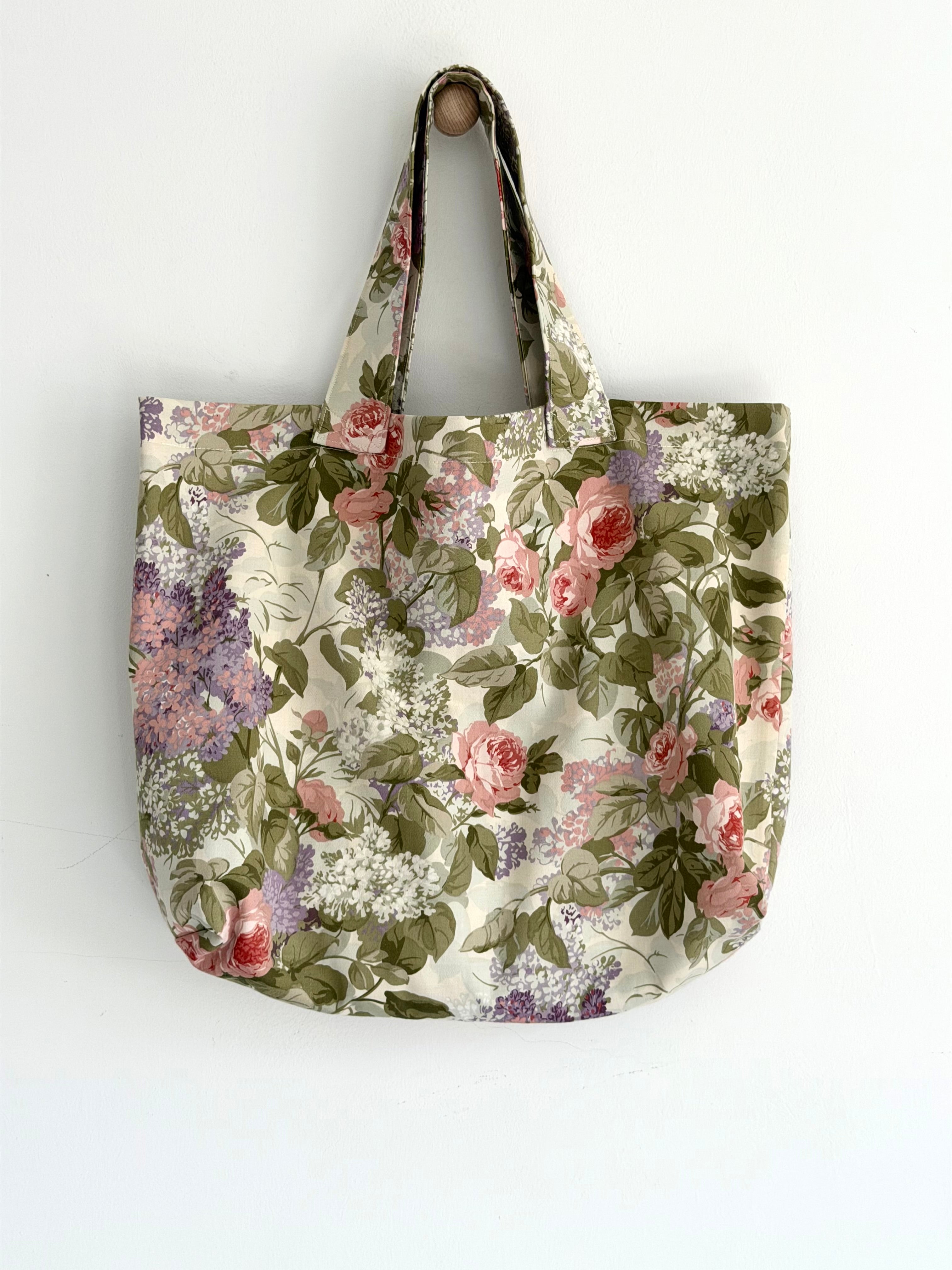The Edith Vintage Tote ~ Cream
