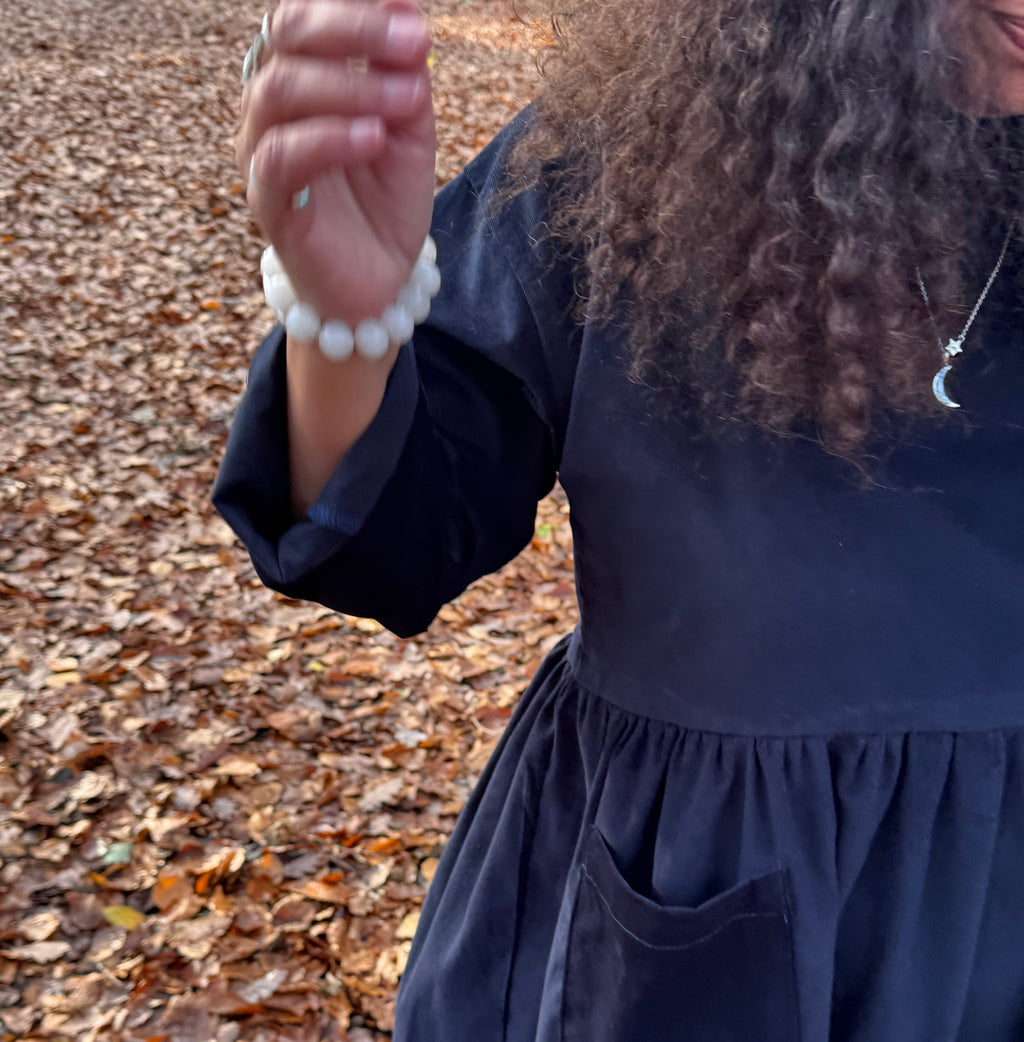 Midnight Blue Cord Portland Dress