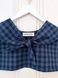French Blue Checked Sailor Scarf