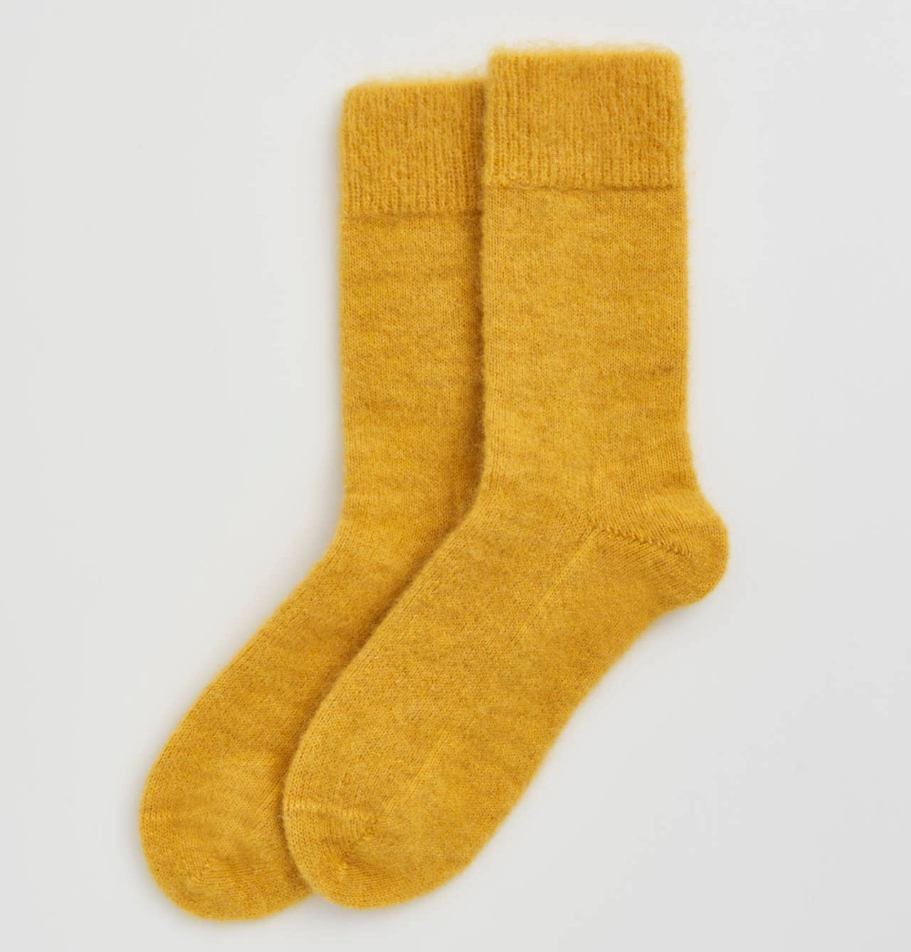 Dandelion Yellow Soft Alpaca Socks