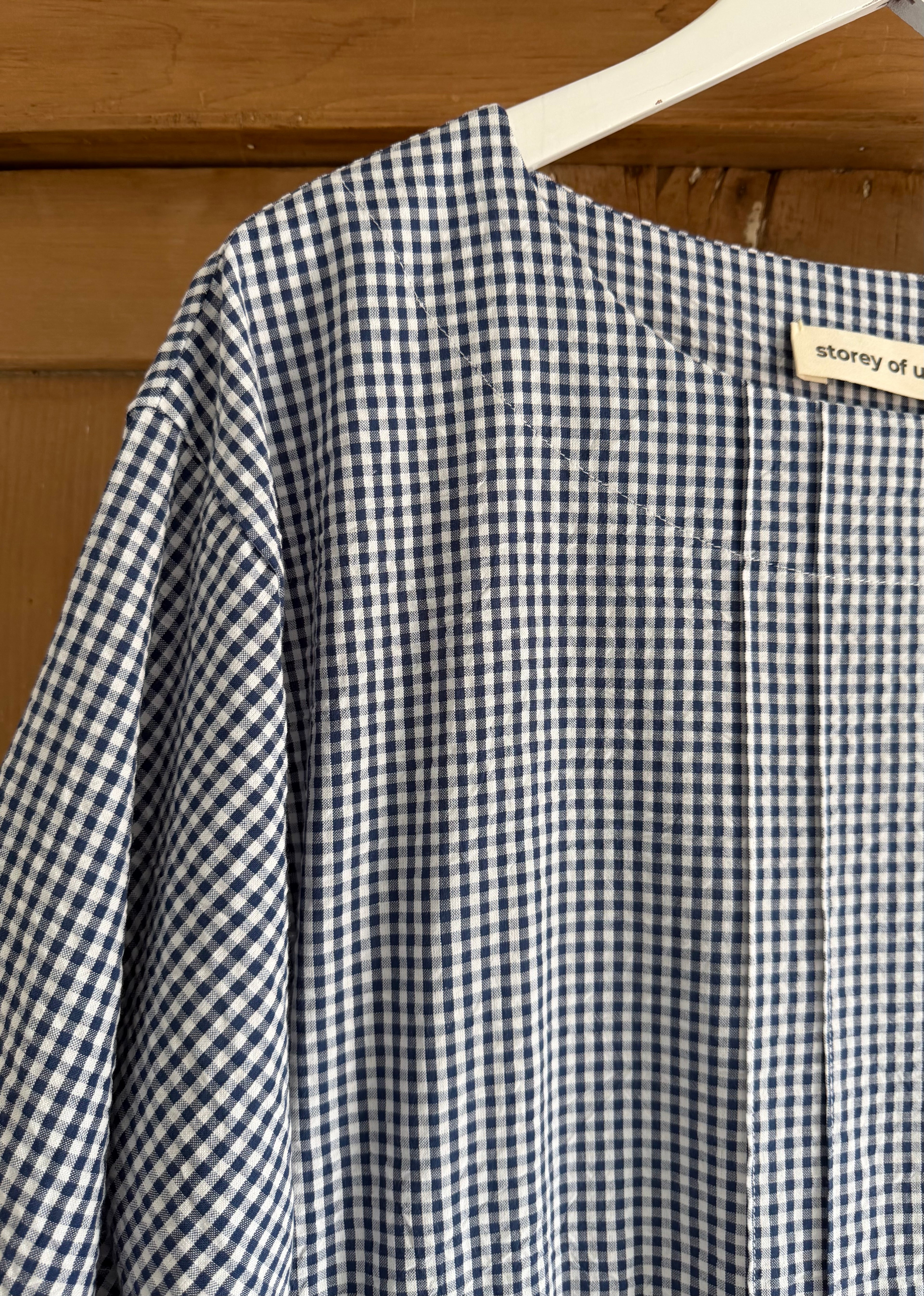 Navy & White Gingham Dawn Dress