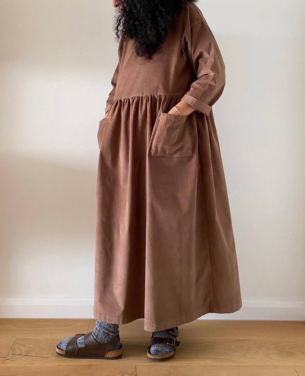 Caramel Cord Portland Dress