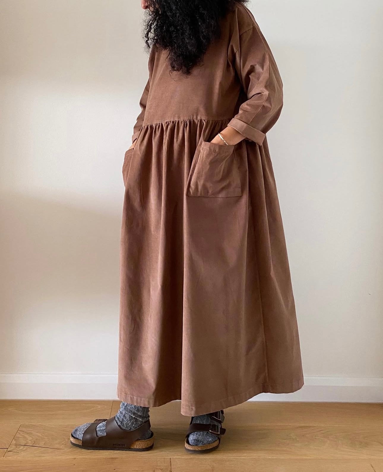 Caramel Cord Portland Dress