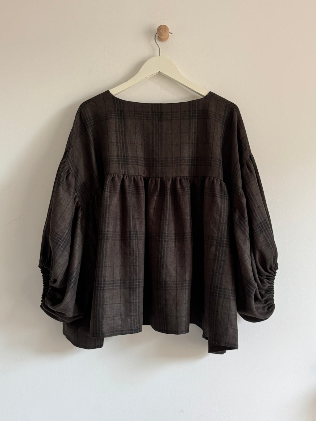 Frieda brown checked top